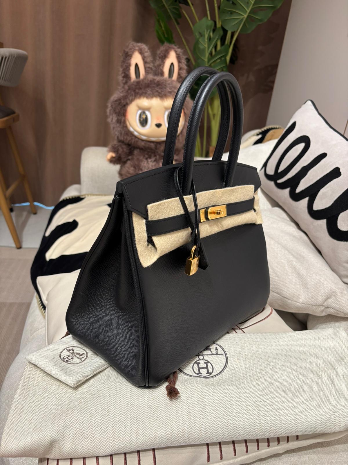 全新 Hermes Birkin 30,STAMP B 黑金 100%Authentic, 100%new 全新✅收據副本✅鎖key✅塵袋✅box