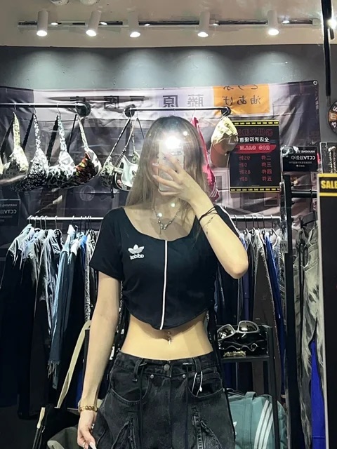 Black Vintage Top #0111