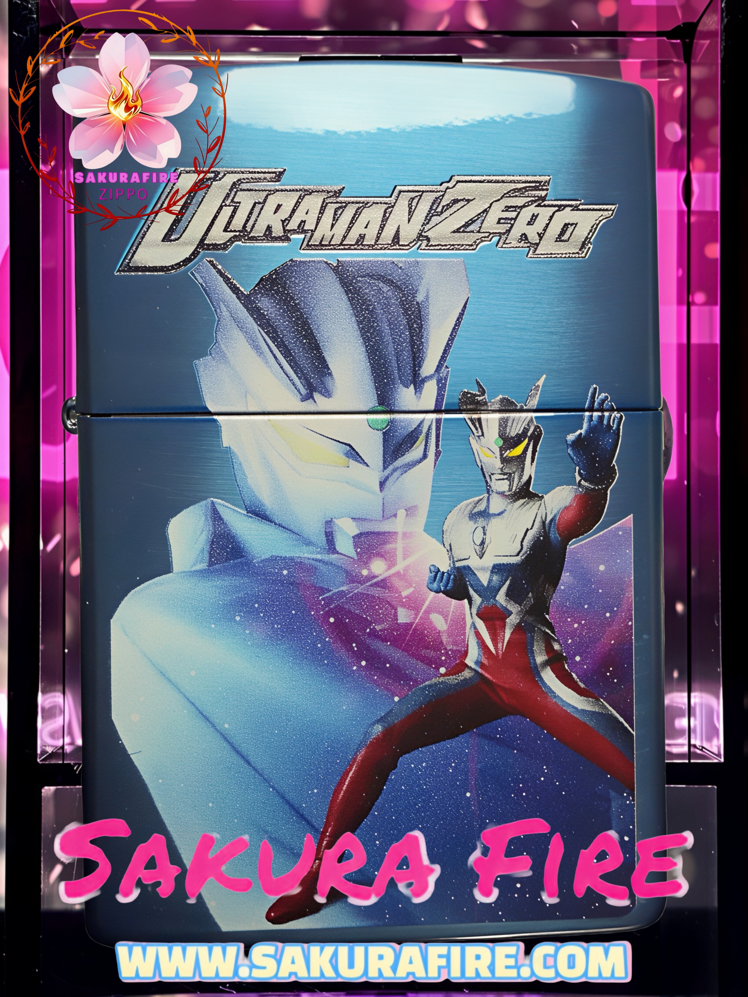 🔥Zippo🔥2025年 港版 《超人/Ultraman/奧特曼》系列 Ultraman ZERO/超人塞羅/塞羅奧特曼 15週年紀念收藏版 兩面蝕刻 雕刻加熱轉印 藍鈦塗層打火機