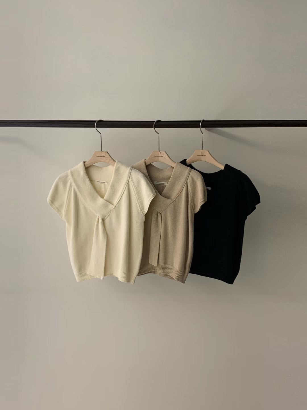 Draped Collar KnitTop