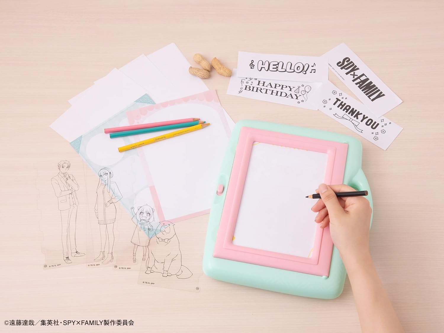 SPY x FAMILY 發光描圖畫板 兒童繪畫玩具 臨摹畫畫板 發光畫板 6歲以上 vbuy