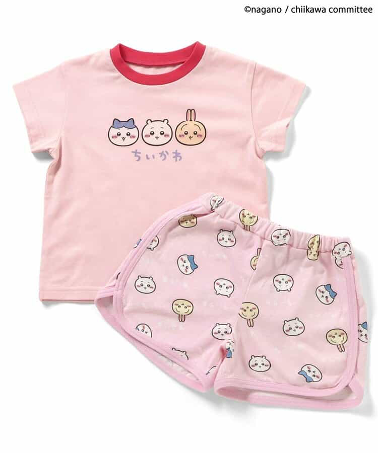 🇯🇵預訂 日本直送🇯🇵Apres les cours x Chiikawa系列兩色人物印花短袖家居服上下套裝