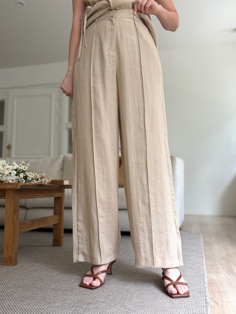 The Fine Linen Summer Set (Beige)