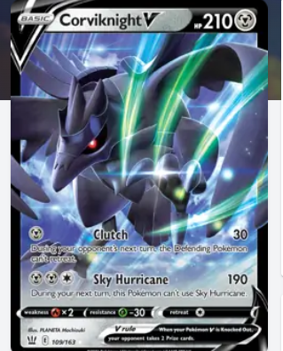 Pokemon TCG ENGLISH Version -109/163 CORVIKNIGHT