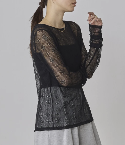 網紗內搭上衣 - 2026 流行穿搭  網紗上衣 春夏時尚穿搭 成人休閒 時尚穿搭 易於配搭 日本直送   #JP-I-260022