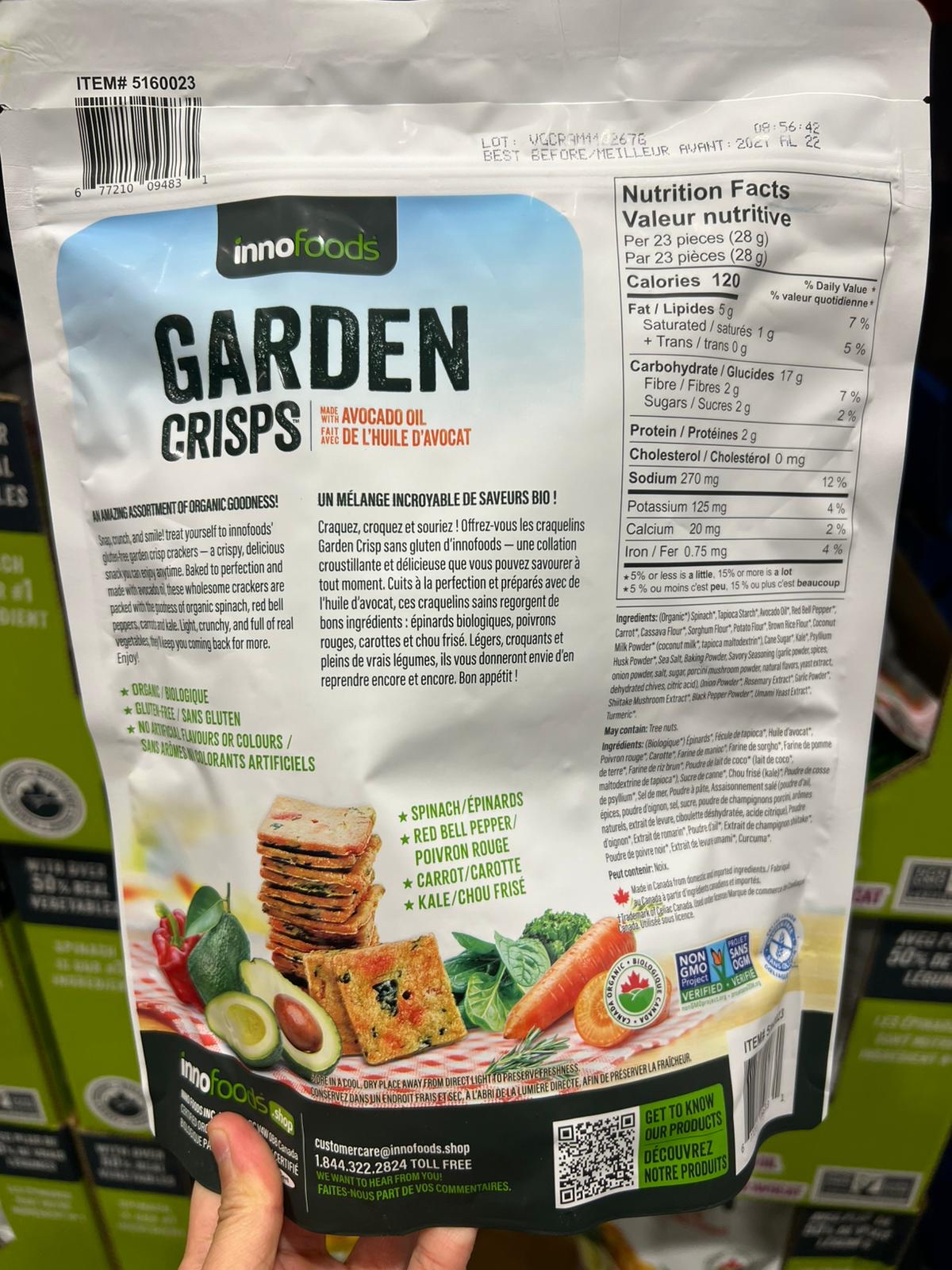 加拿大直送 Innofoods Garden Crisps*