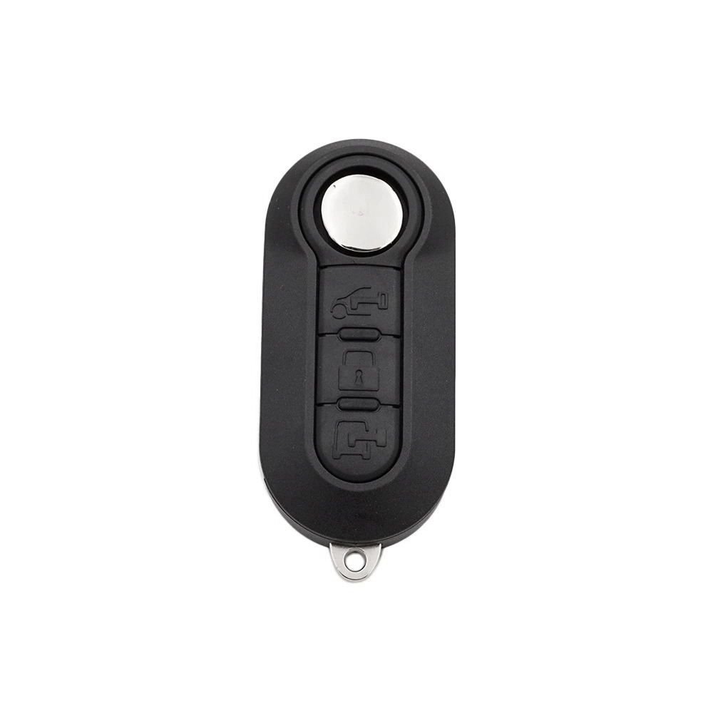 適用於菲亞特折疊汽車鑰匙殼 黑色3鍵-鎖鍵 UA0547