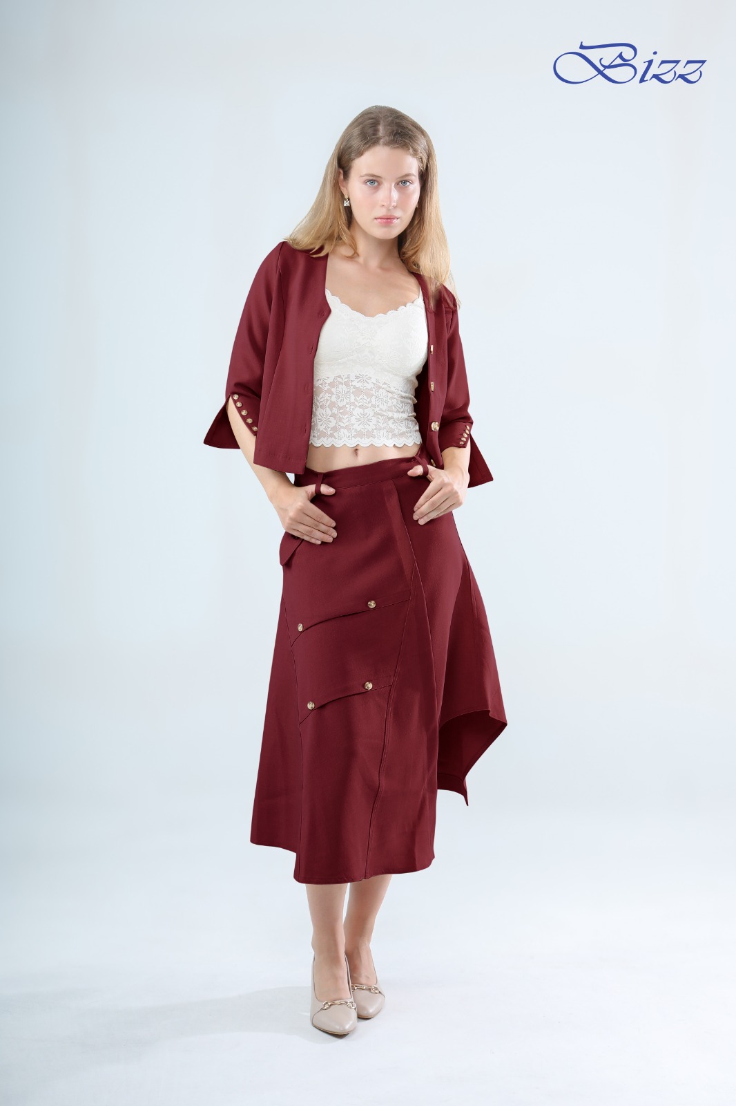 1585BS Victoria Asymmetrical Elegance Dress