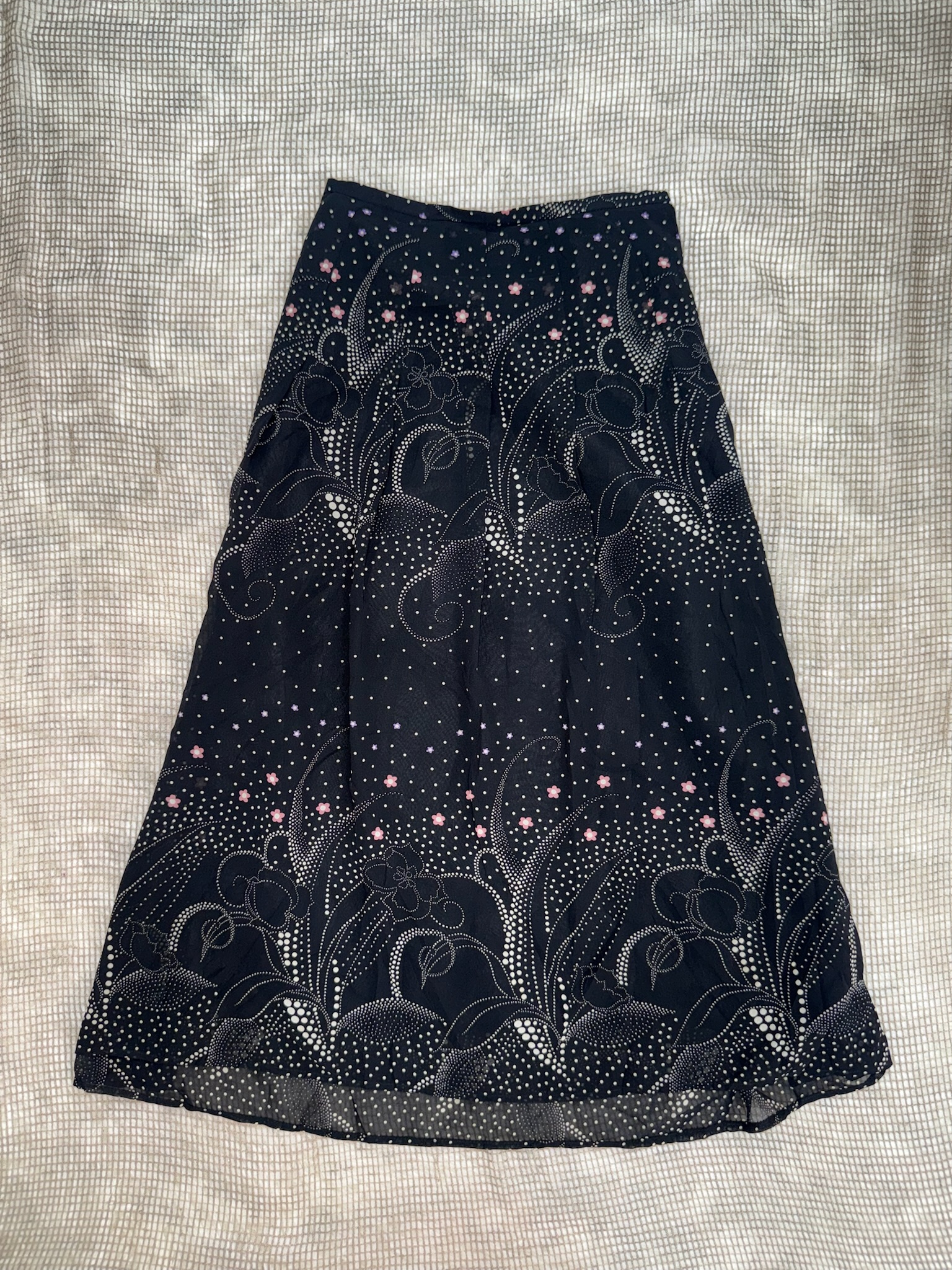 Gyaru Aesthetic Sheer Layered A-Line Skirt