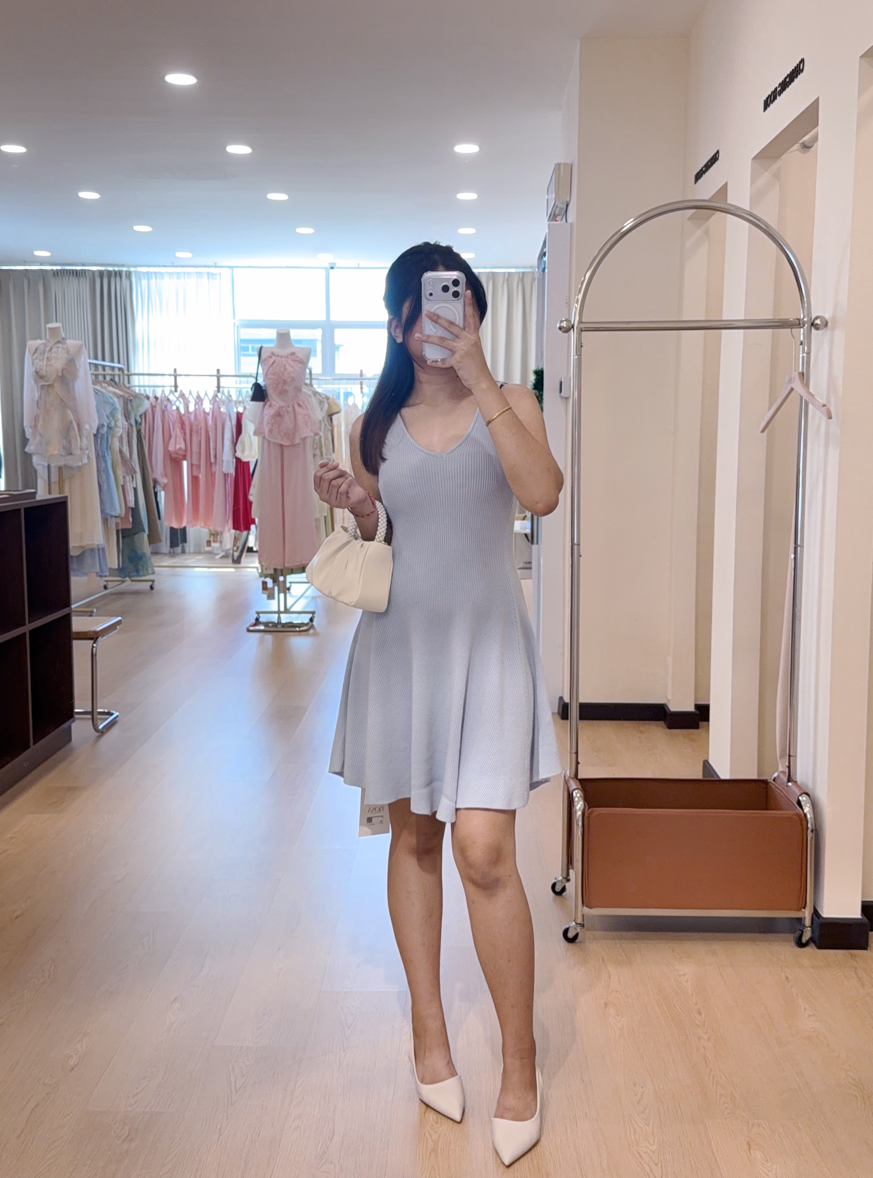 0430吊带针织连身裙