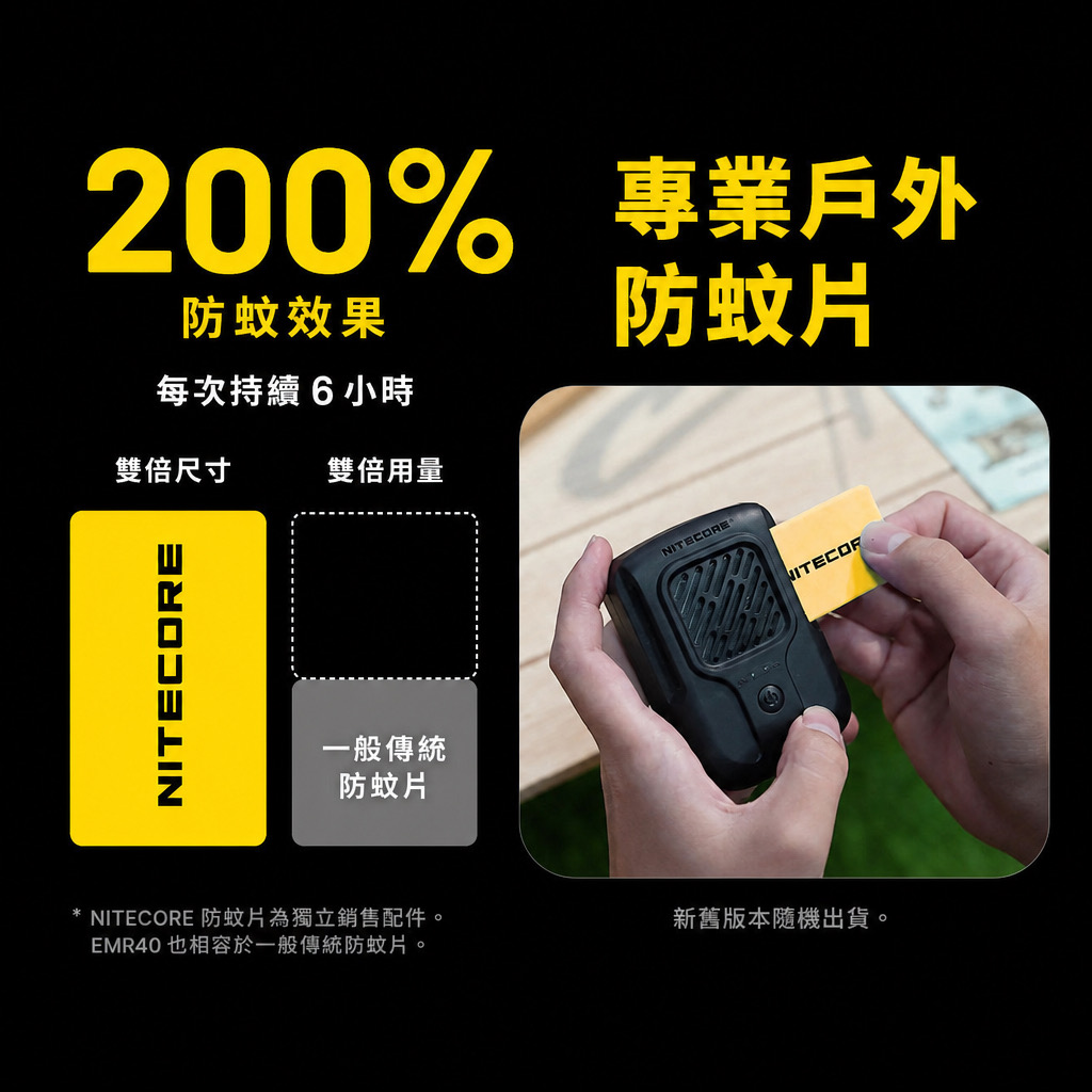 Nitecore EMR40 戶外便攜驅蚊器