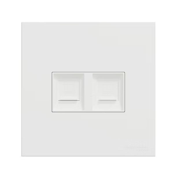 施耐德 奐然AvatarOn C 白 孖位 CAT6數據插座