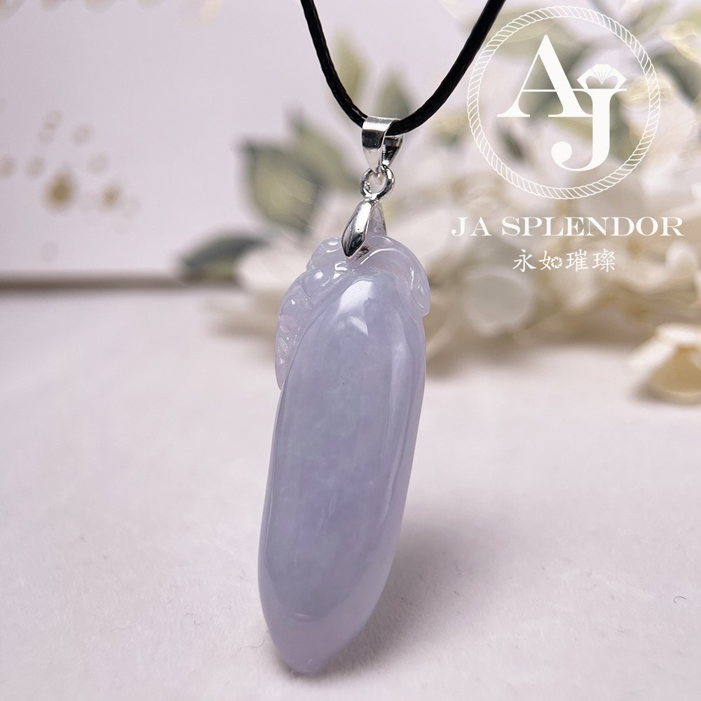 JN-771 天然翡翠A玉 紫羅蘭玉靈猴獻壽萬壽果吊墜