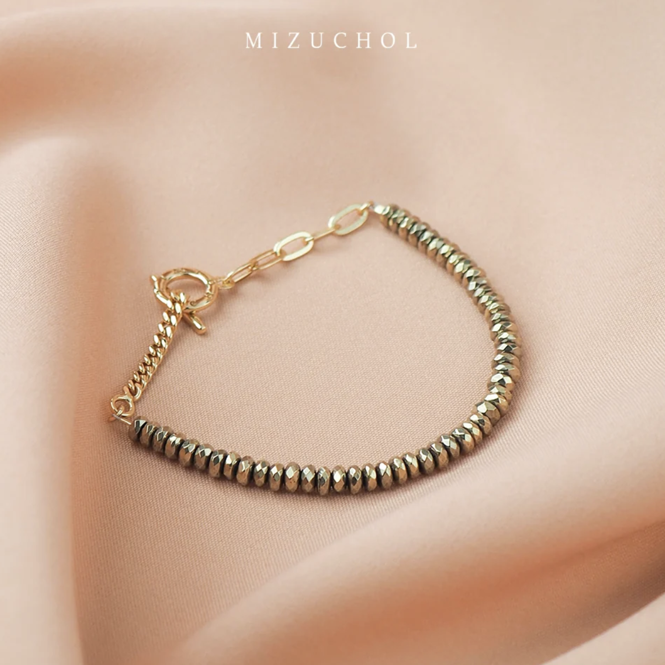 Mizuchol Mantra｜Spell of Pyrite Bracelet｜招財黃鐵礦咒語手鍊