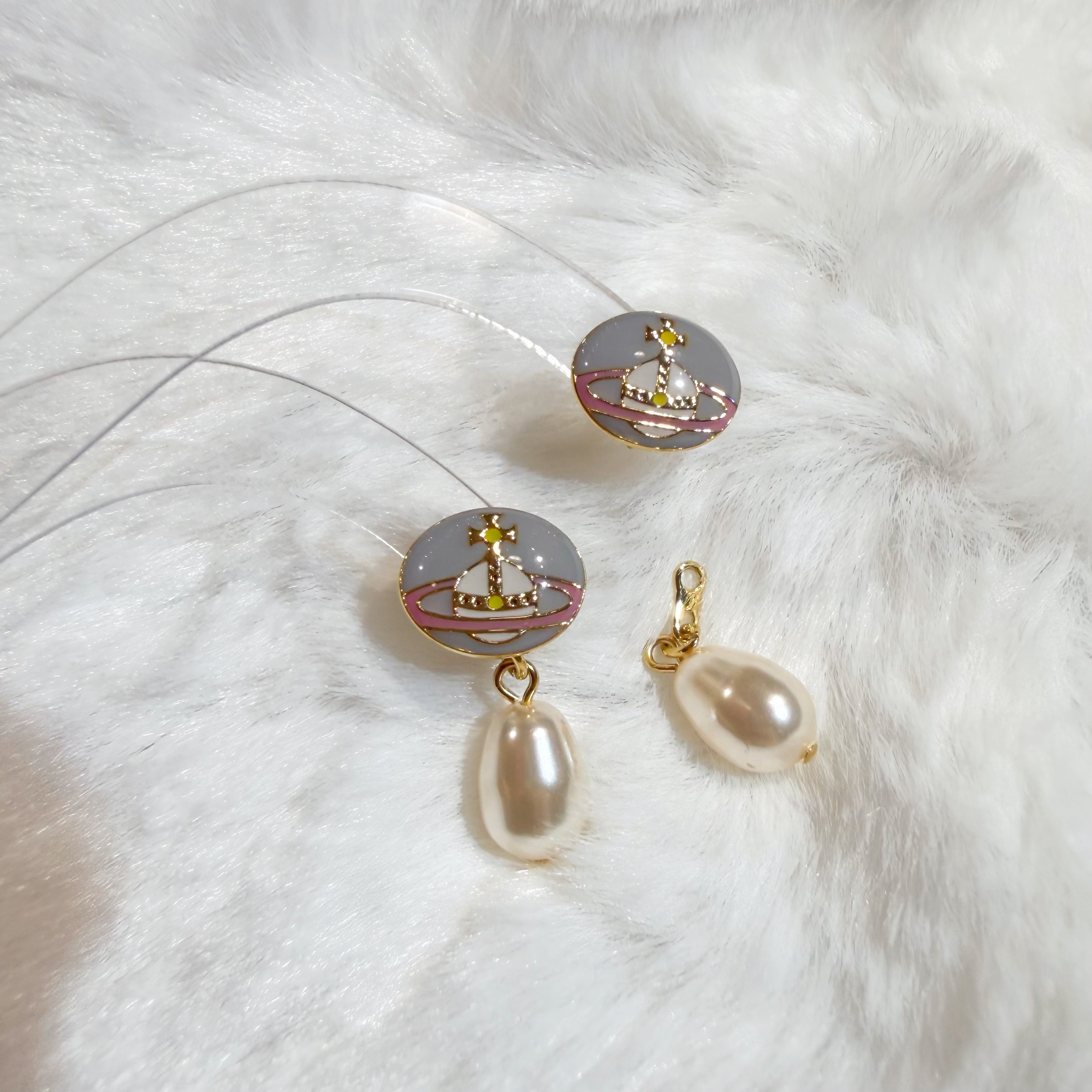 VW Loelia earrings grey