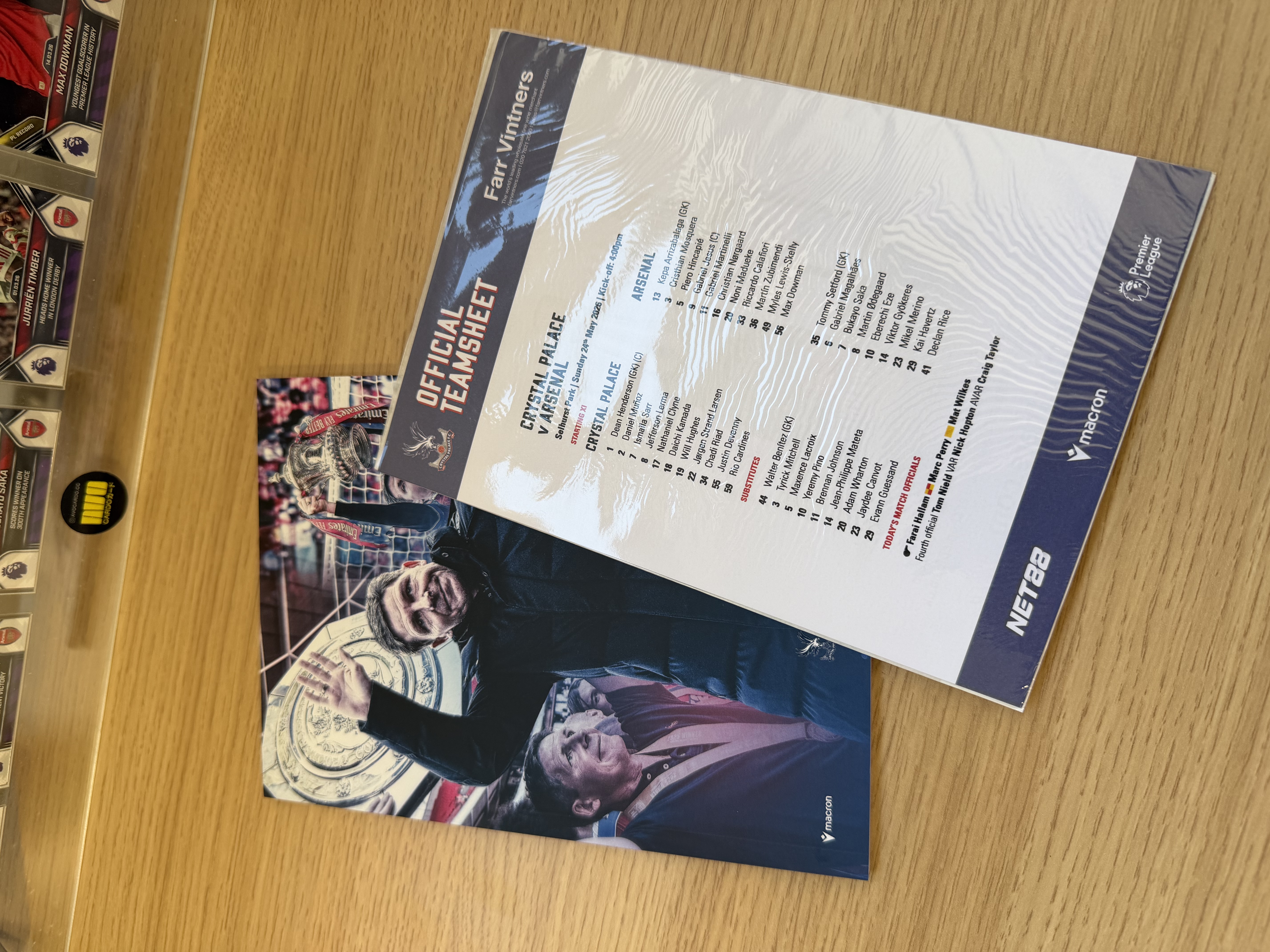 Arsenal 英超捧盃日煞科作客 Crystal Palace 2025/26 官方場刊｜英超冠軍捧盃日