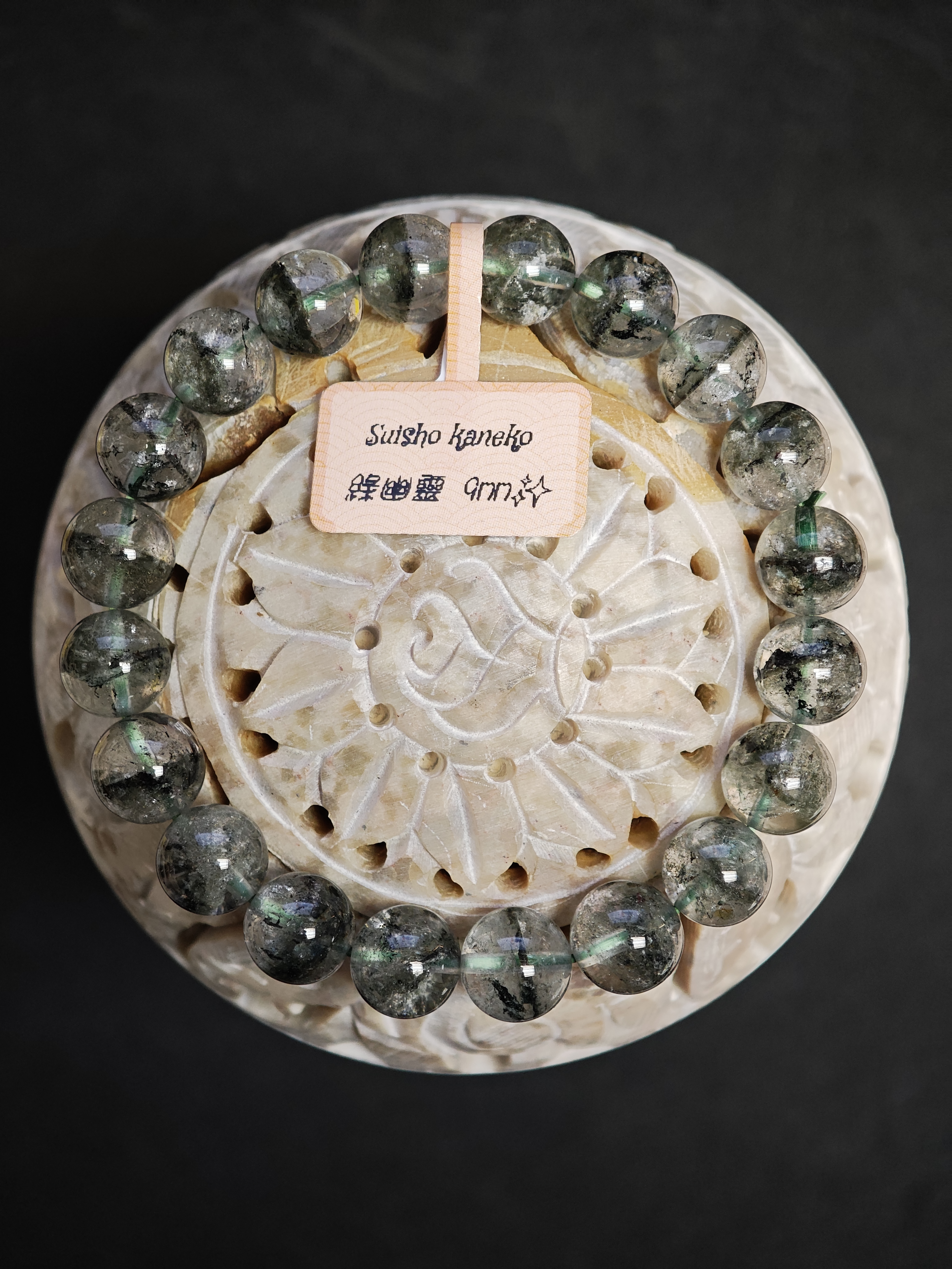 ✨新品水晶手串✨✨綠幽靈✨😊實物拍攝📷