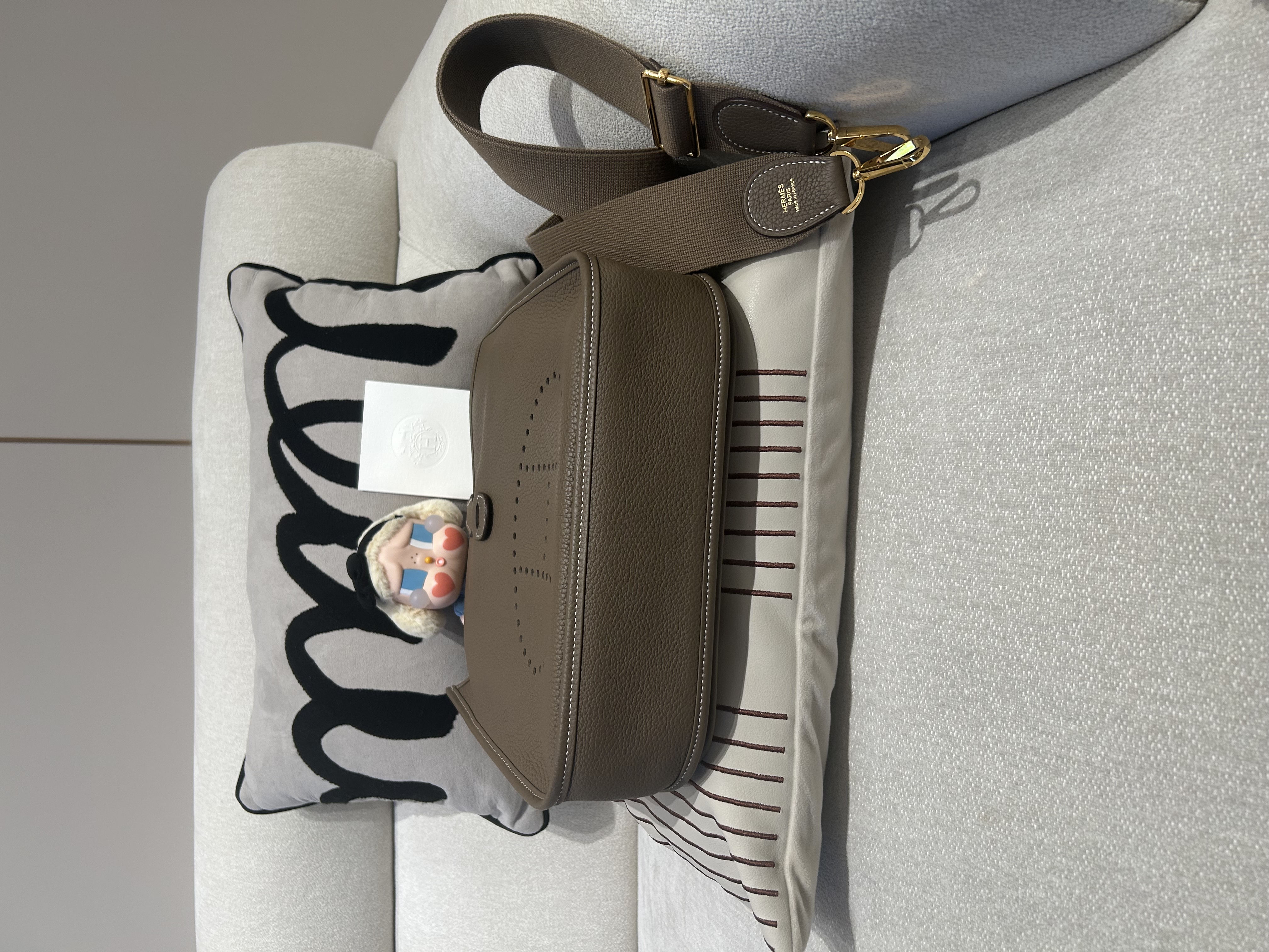 Hermes Evelyne 29 大象灰金扣 Stamp D 100%Authentic, 98%New ✅專門店收據✅Dust bag✅Box