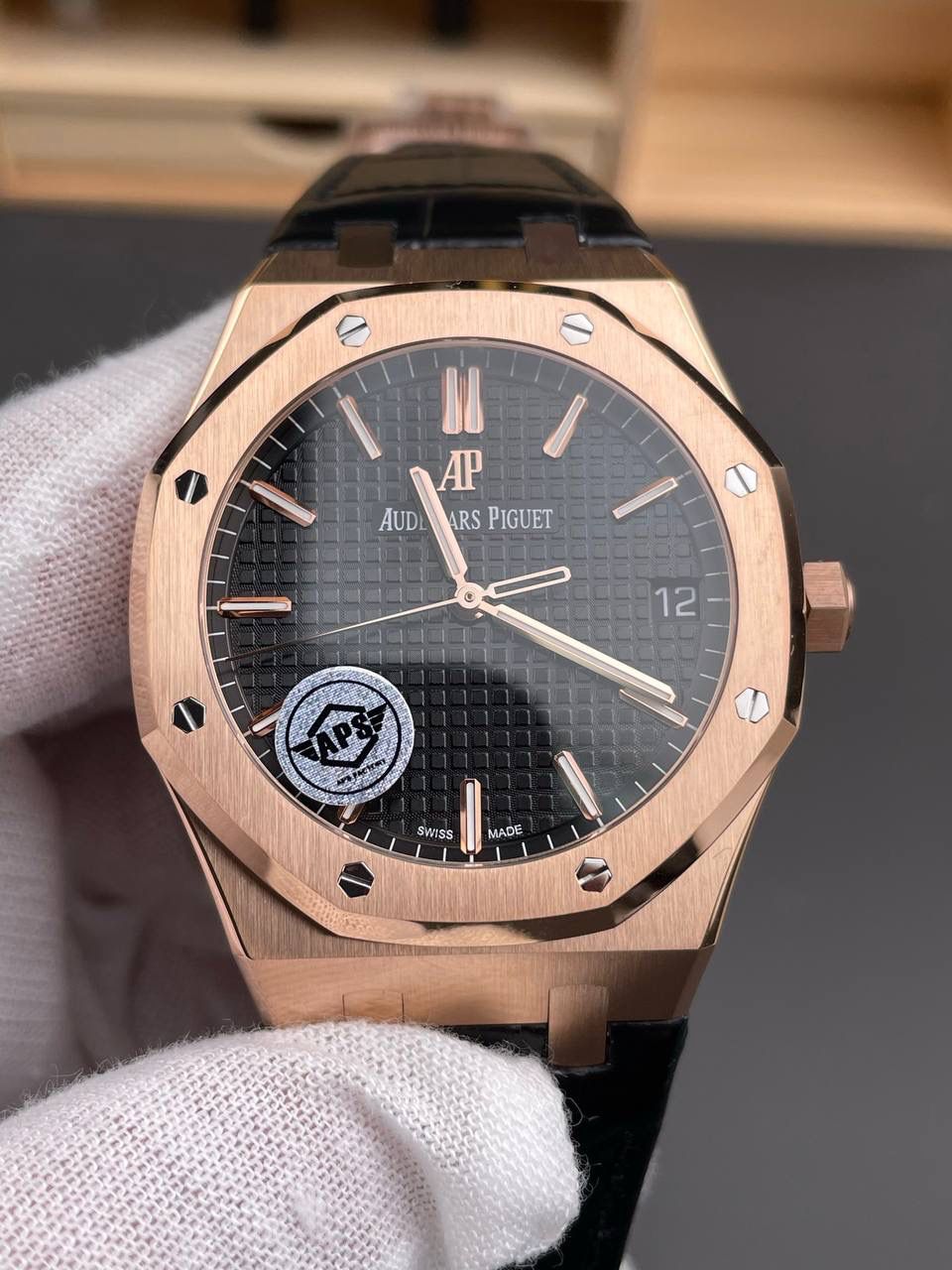 🚀AP 玫金15500 皮带款/41mm/4302机💯