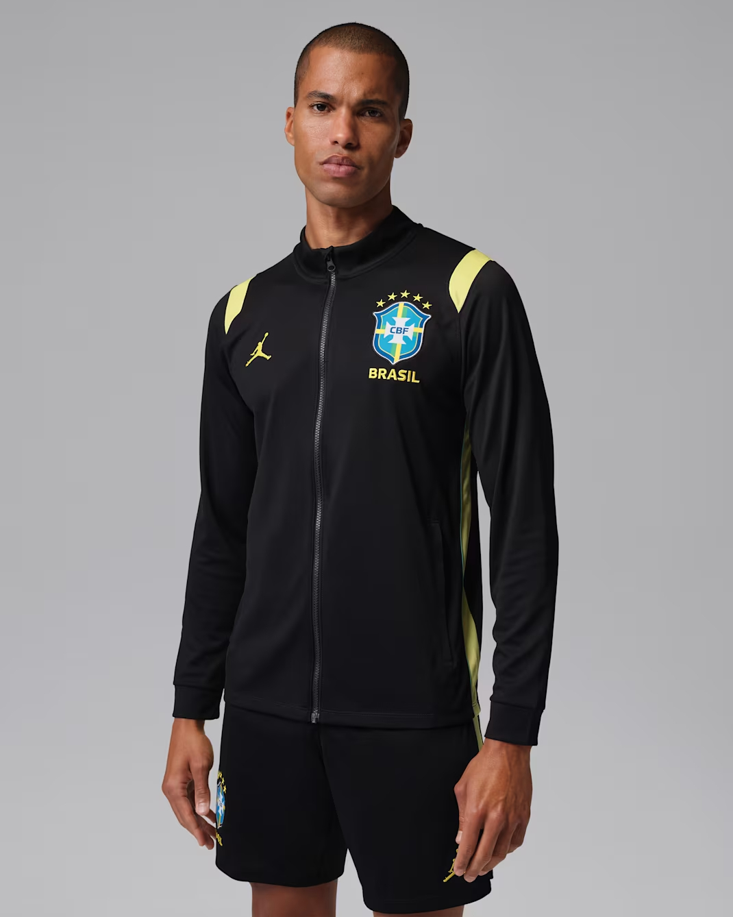 Nike x Jordan Brazil 巴西 2026 黑色 Track Jacket IQ3298