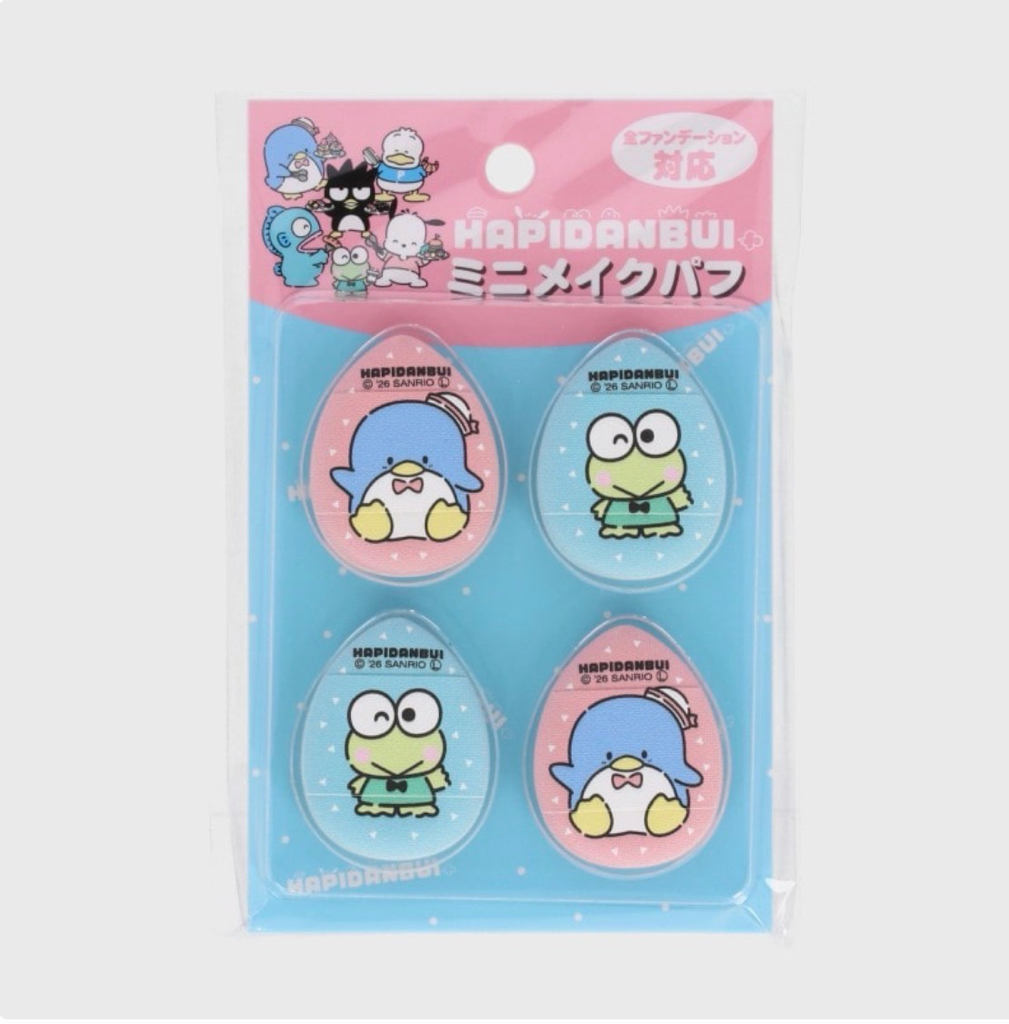 <日本現場訂貨🆕>Sanrio 迷你化妝粉撲4件裝
