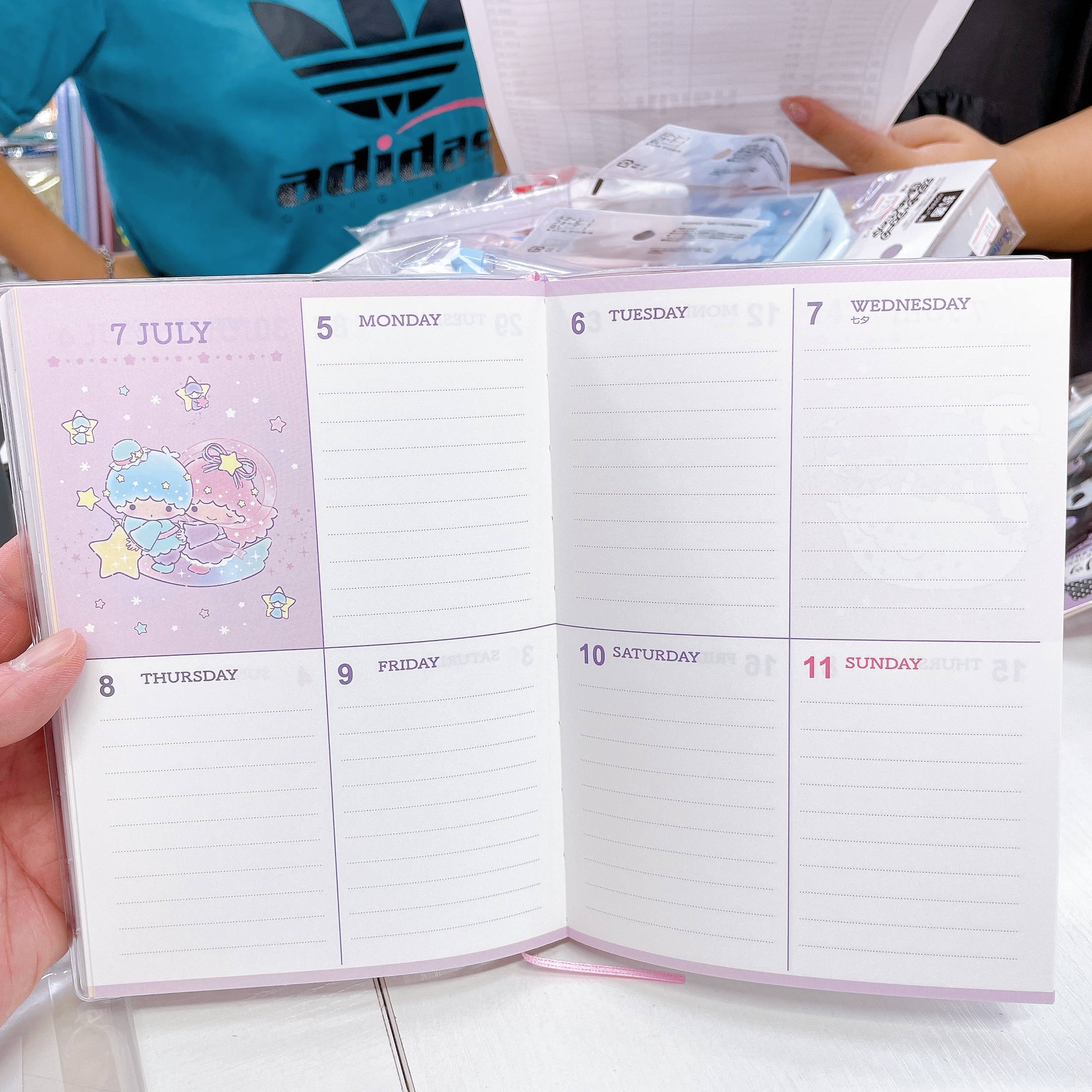 直送日本製造 twinstar sanrio  2027年schedule book 附送精美貼紙 