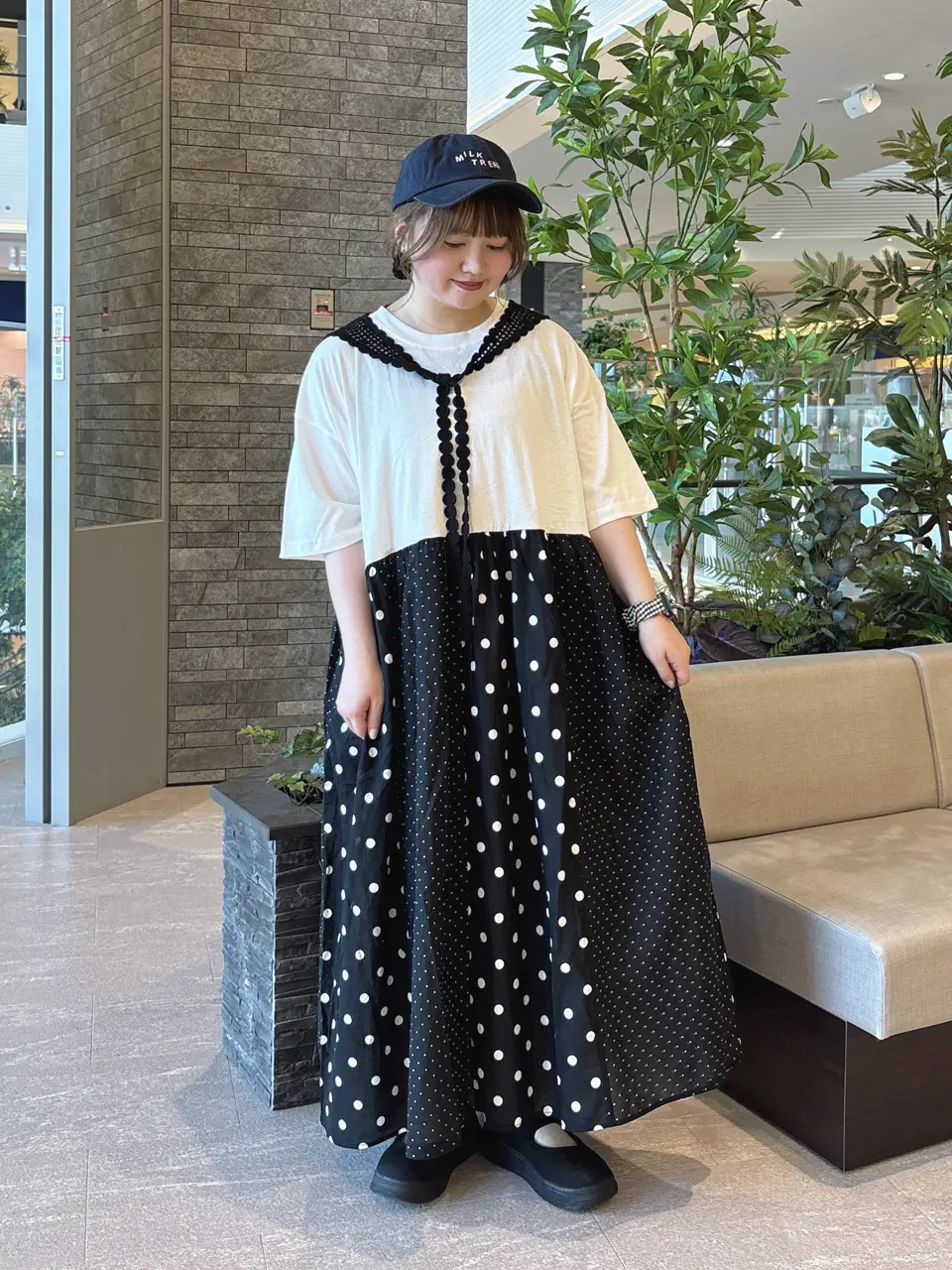日本拼款連身裙
