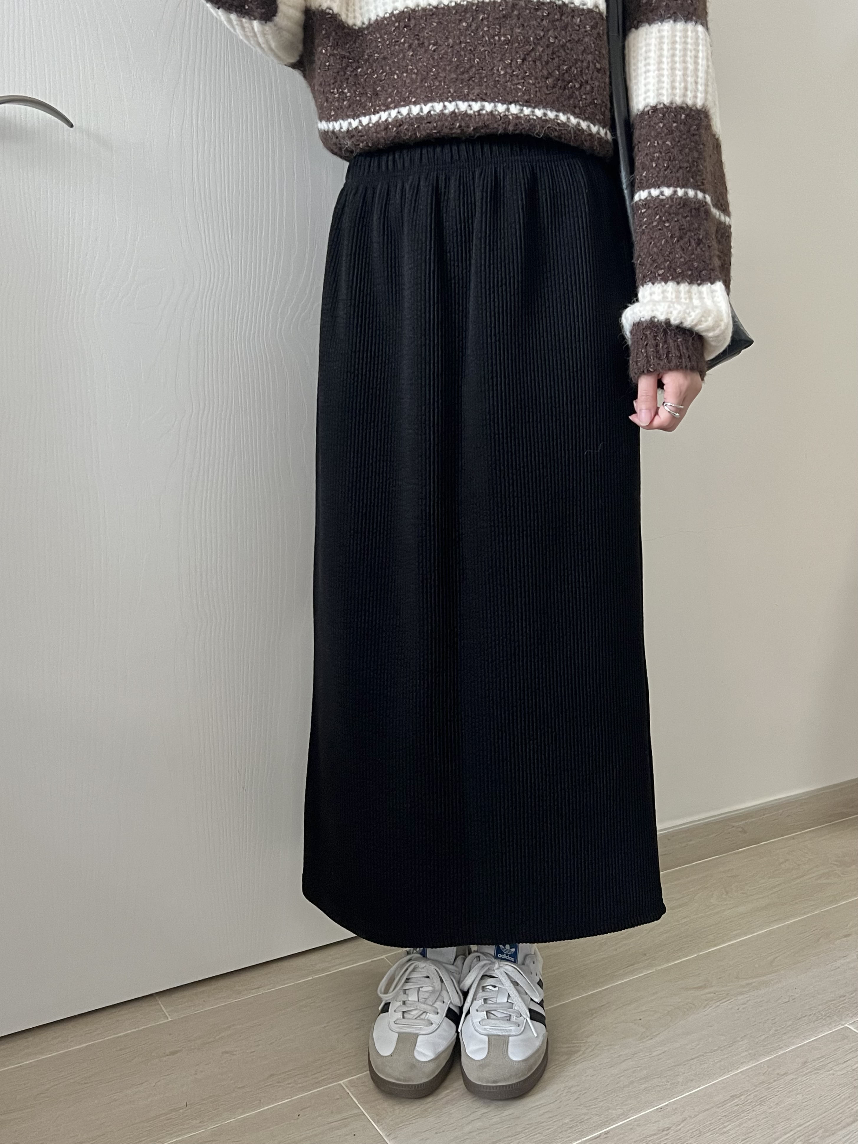 厚實直筒長裙 免熨