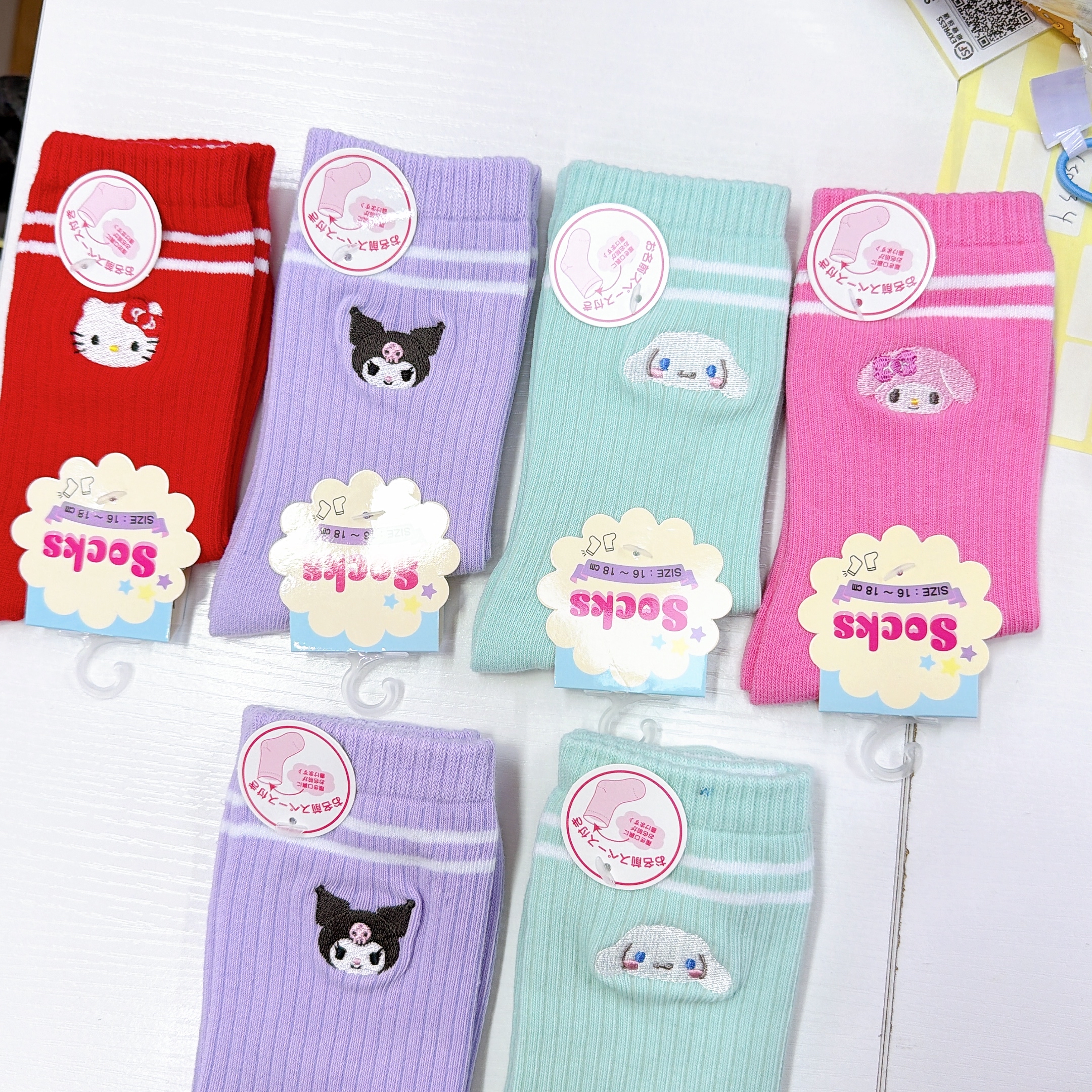 日本直送Sanrio 小童長襪 16-18/ 19-21cm