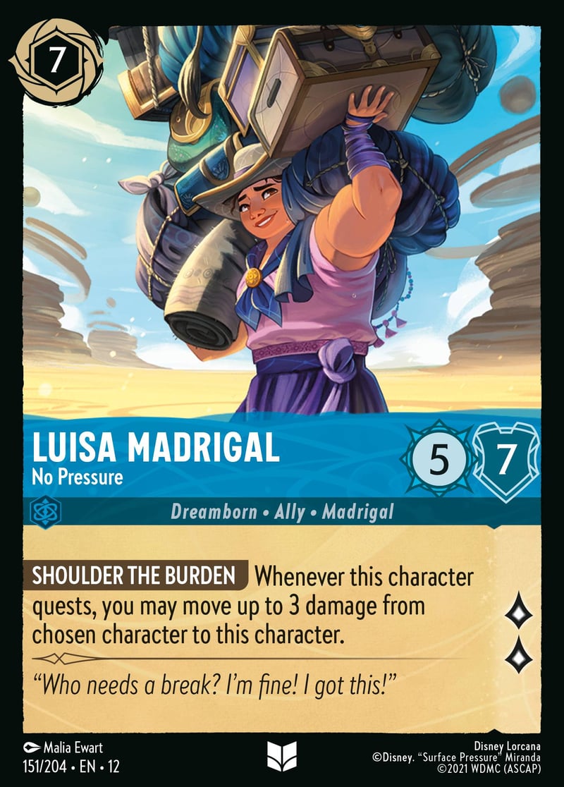 Luisa Madrigal - No Pressure | Set12-151 | Foil
