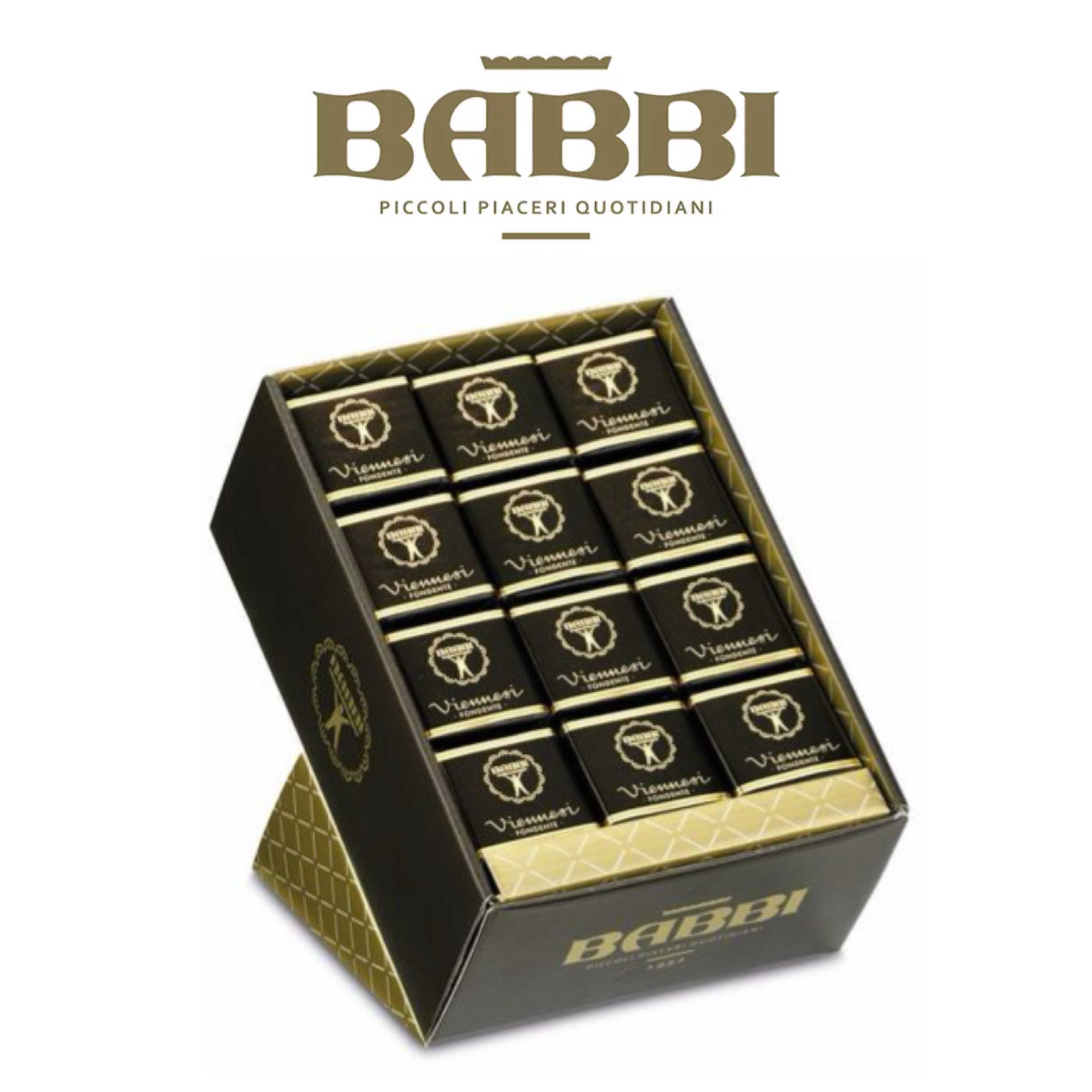 ♻️意大利 雲尼拿黑朱古力威化 Italy Babbi Viennesi Vanilla Dark Chocolate Wafers