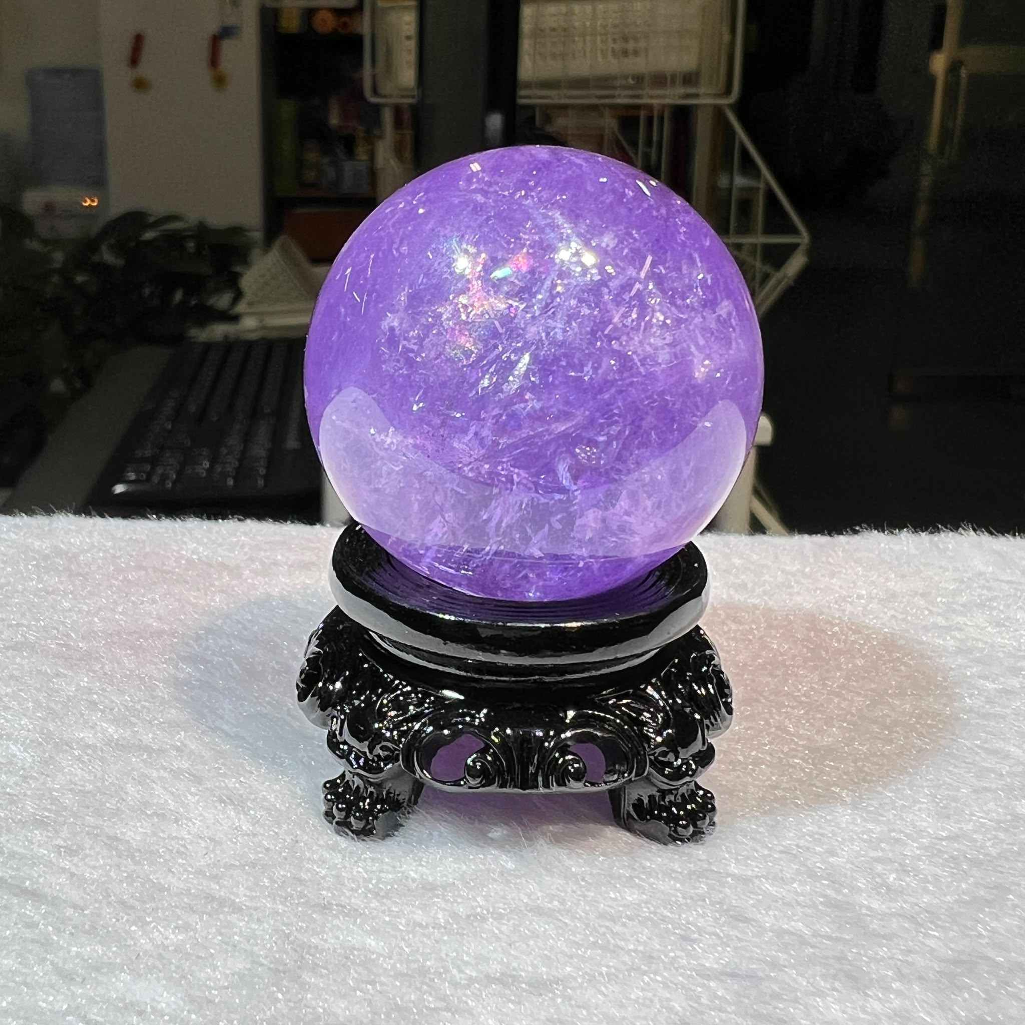 紫水晶球 3.9cm+/- (不連座)#CA0060