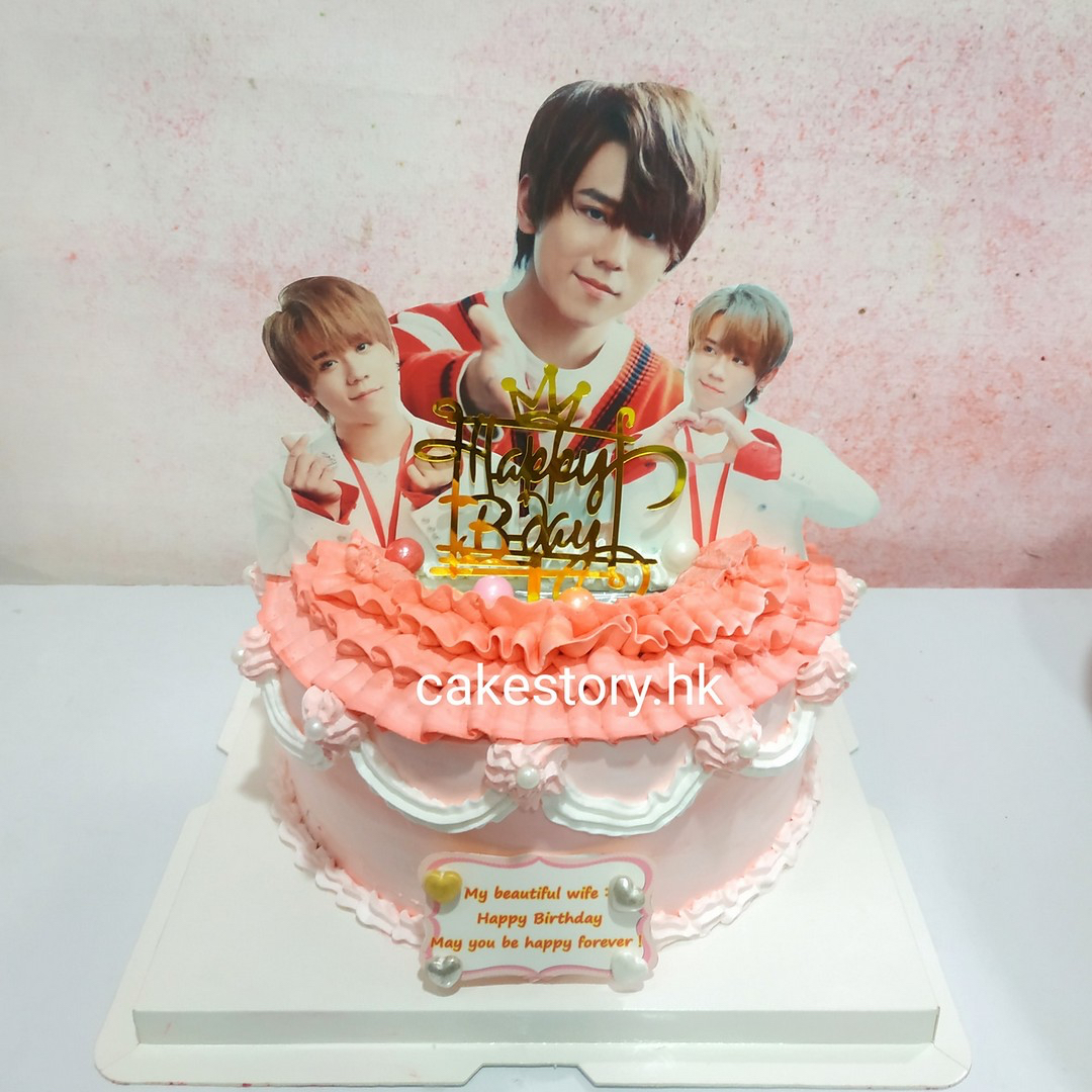 L88. 偶像MIRROR姜濤LOGO相片蛋糕