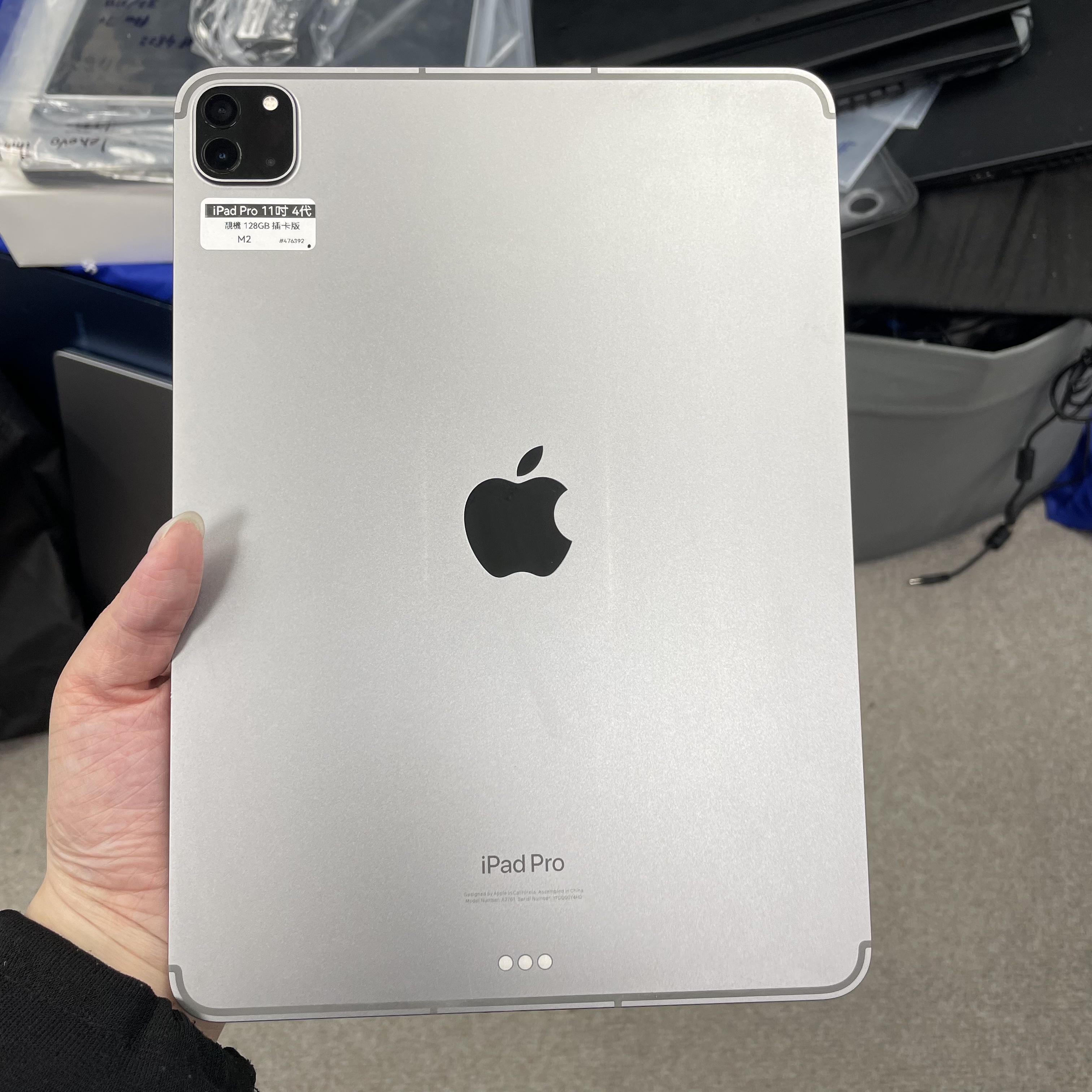 *476392 iPad Pro 4 11吋 M2 靚機 128GB 插卡版 銀色 sliver