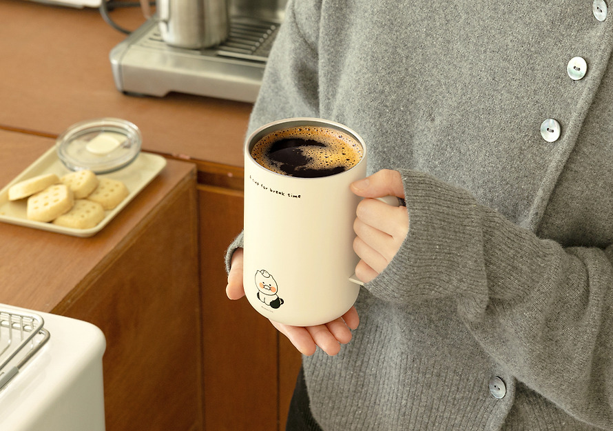 春植 方形手柄 保溫 馬克杯 (560ml)