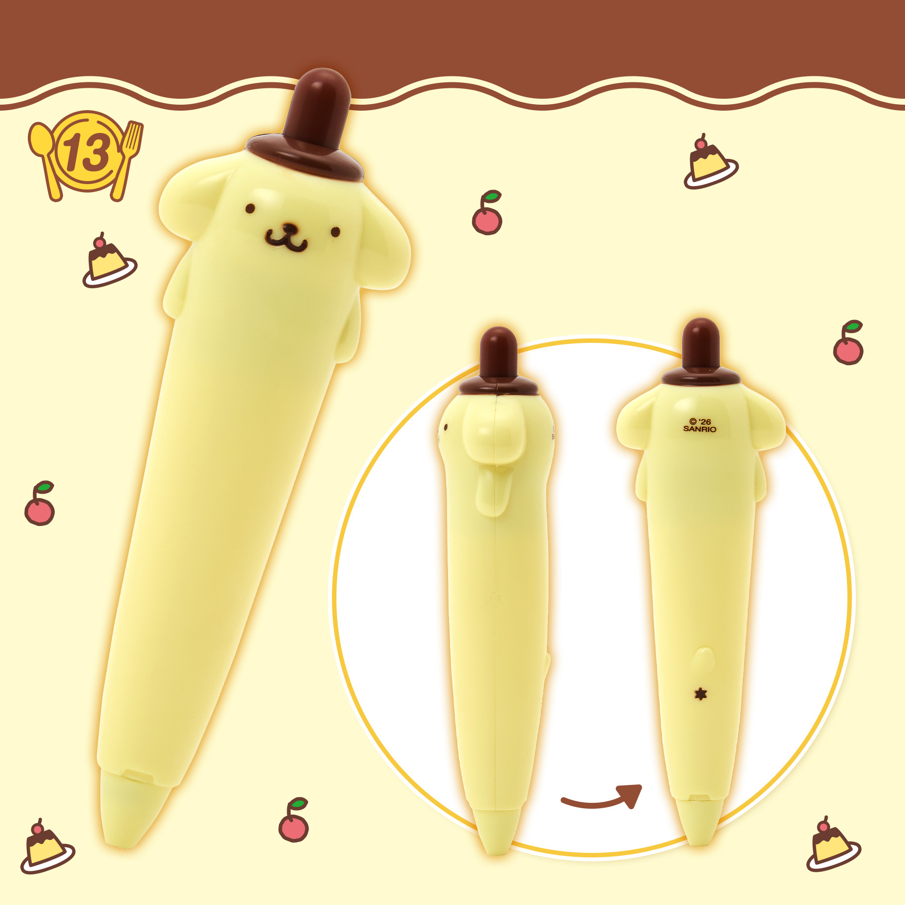 🎀【預訂】Pompompurin 30th anniversary 原子筆 
