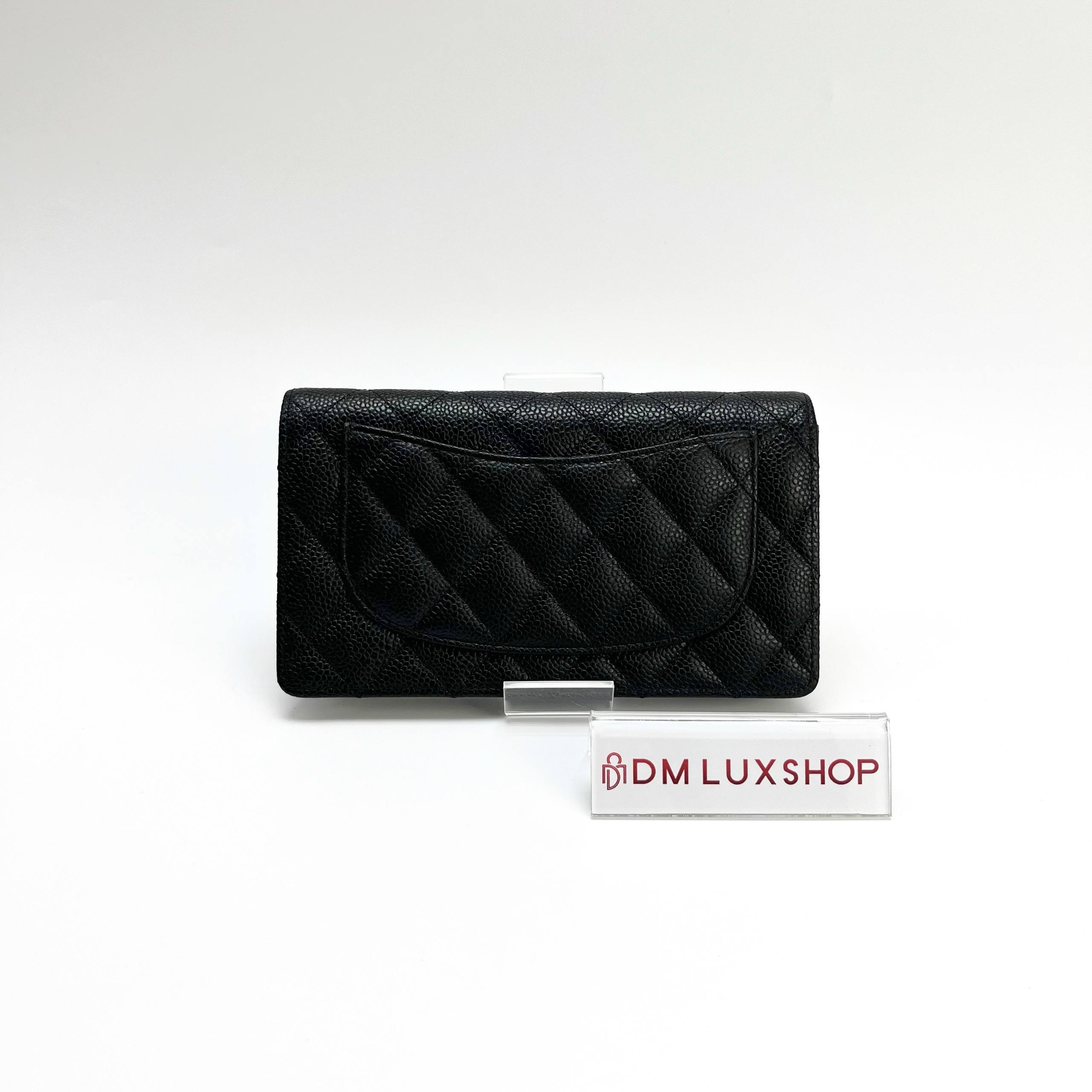 Chanel Black Caviar Long Wallet (Serial 28)