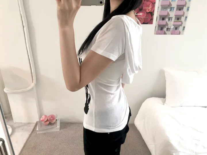 Hooded Slim-Fit Graphic Tee
