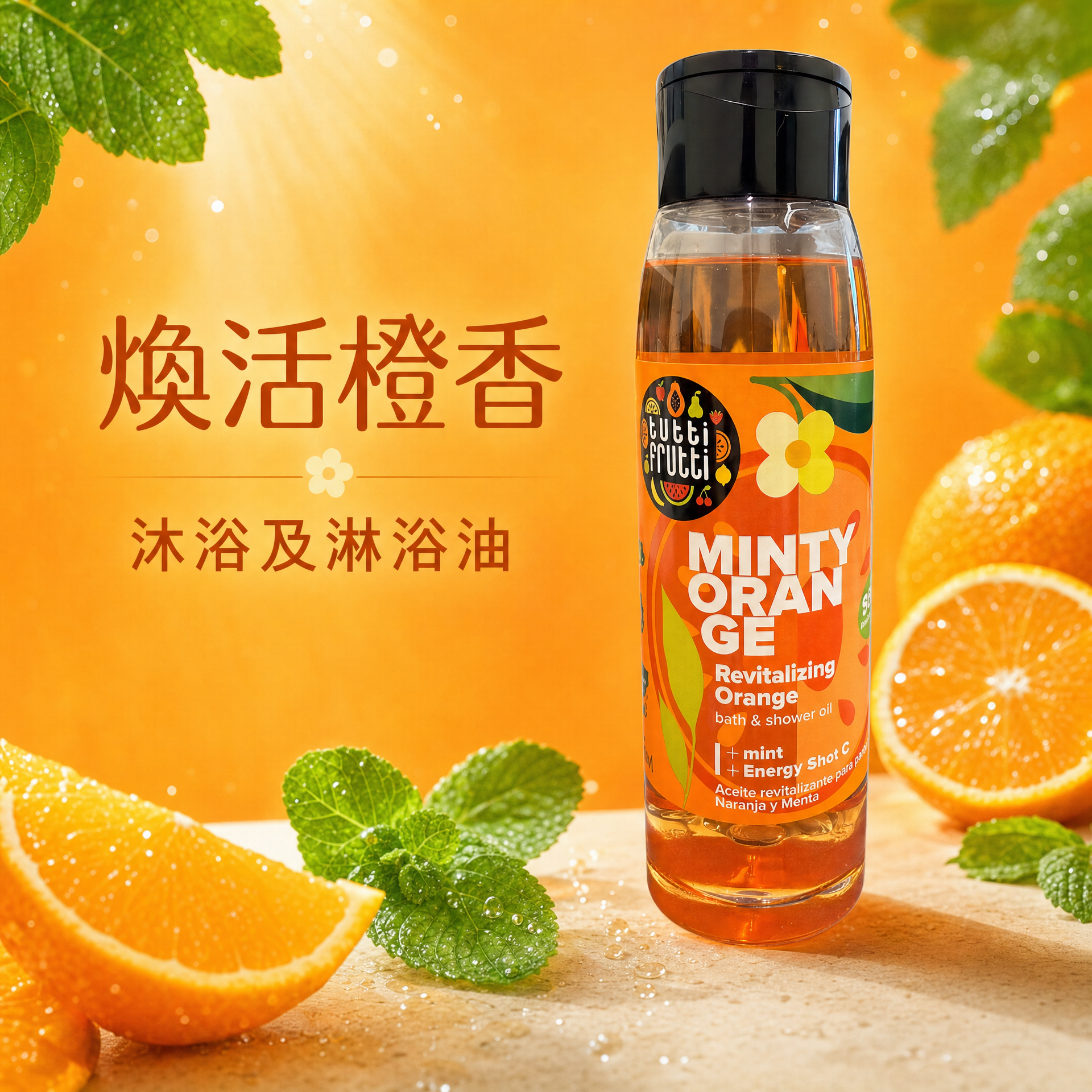 FARMONA - Tutti Frutti Minty Orange 煥活沐浴及淋浴油 薄荷＋維他命 C 400ml