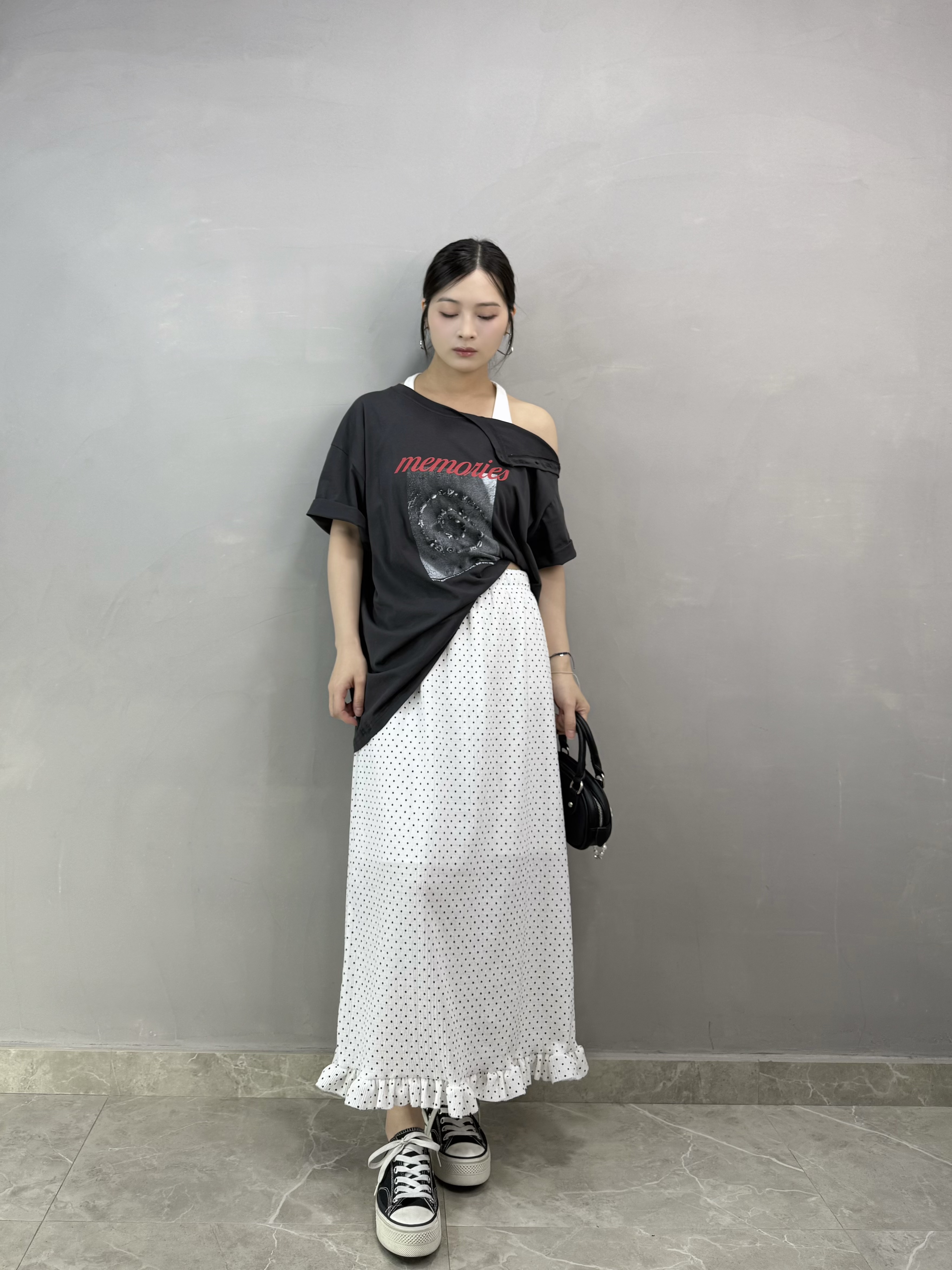 Z81 兩著扣鈕Print Tee