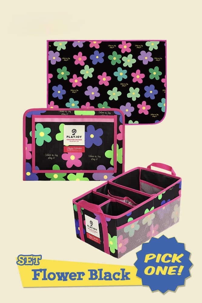 韓國直送🇰🇷 My kid's travel set! treble bag + folding basket + car curtain