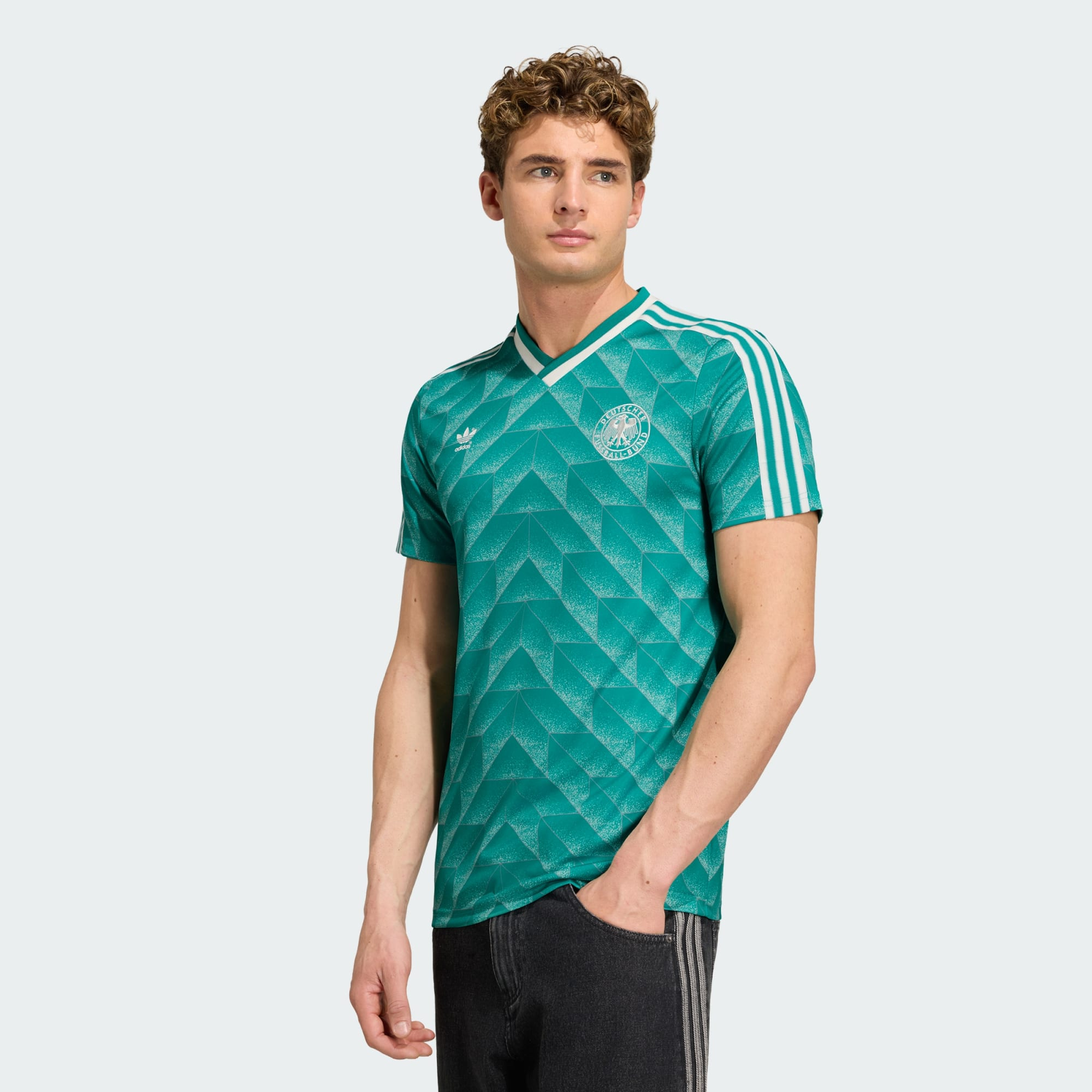 傳奇再現⚫🟥🟨Adidas Germany 德國 1990 作客球衣 Reissue (可加印字) KD3999