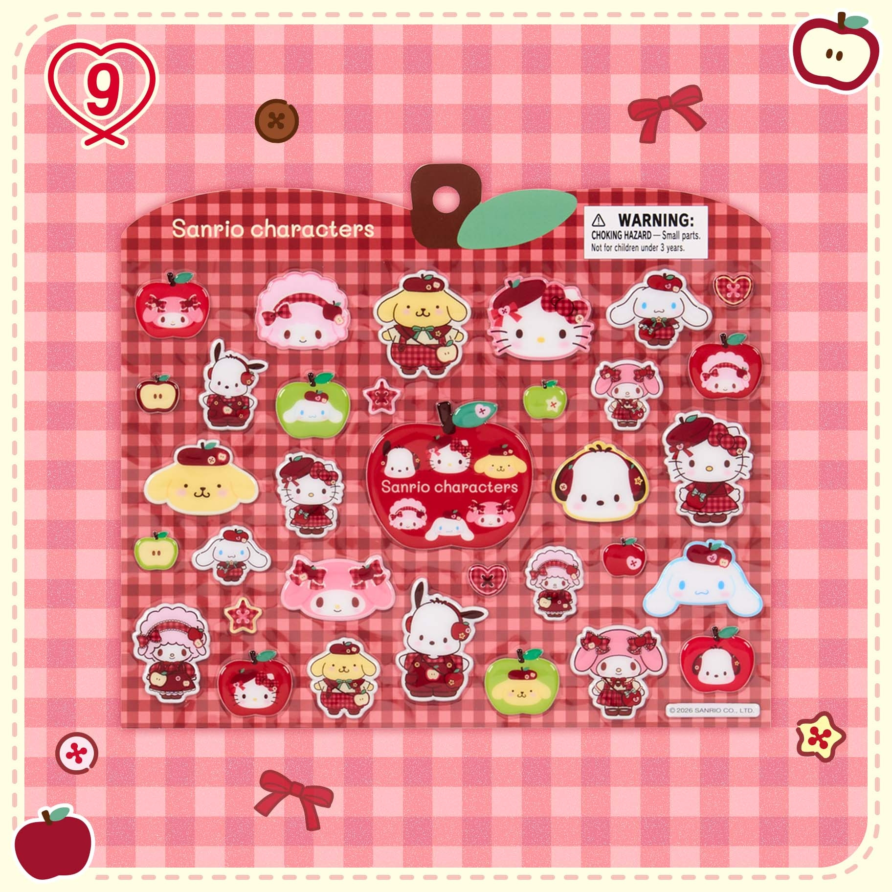 🌸 【預訂】Autumn Apple Series-No.9-Stickers 