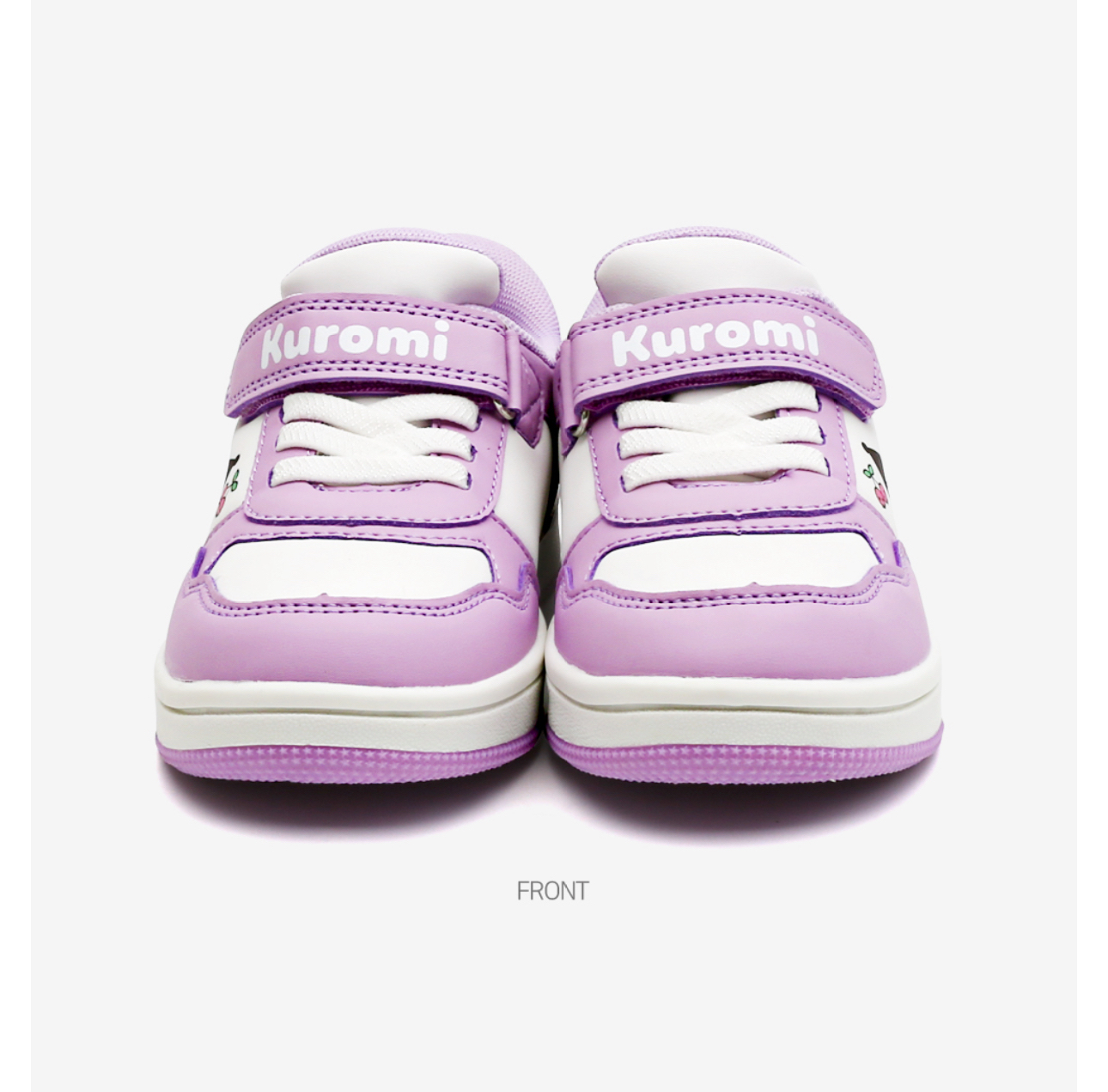 🇰🇷預訂 韓國直送🇰🇷Sanrio Kuromi人物印花魔術貼拼色波鞋