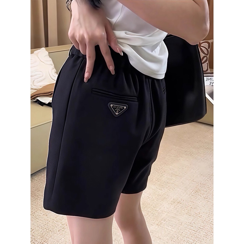 B459(16529) 韩版时尚后三角FASHION黑短裤 