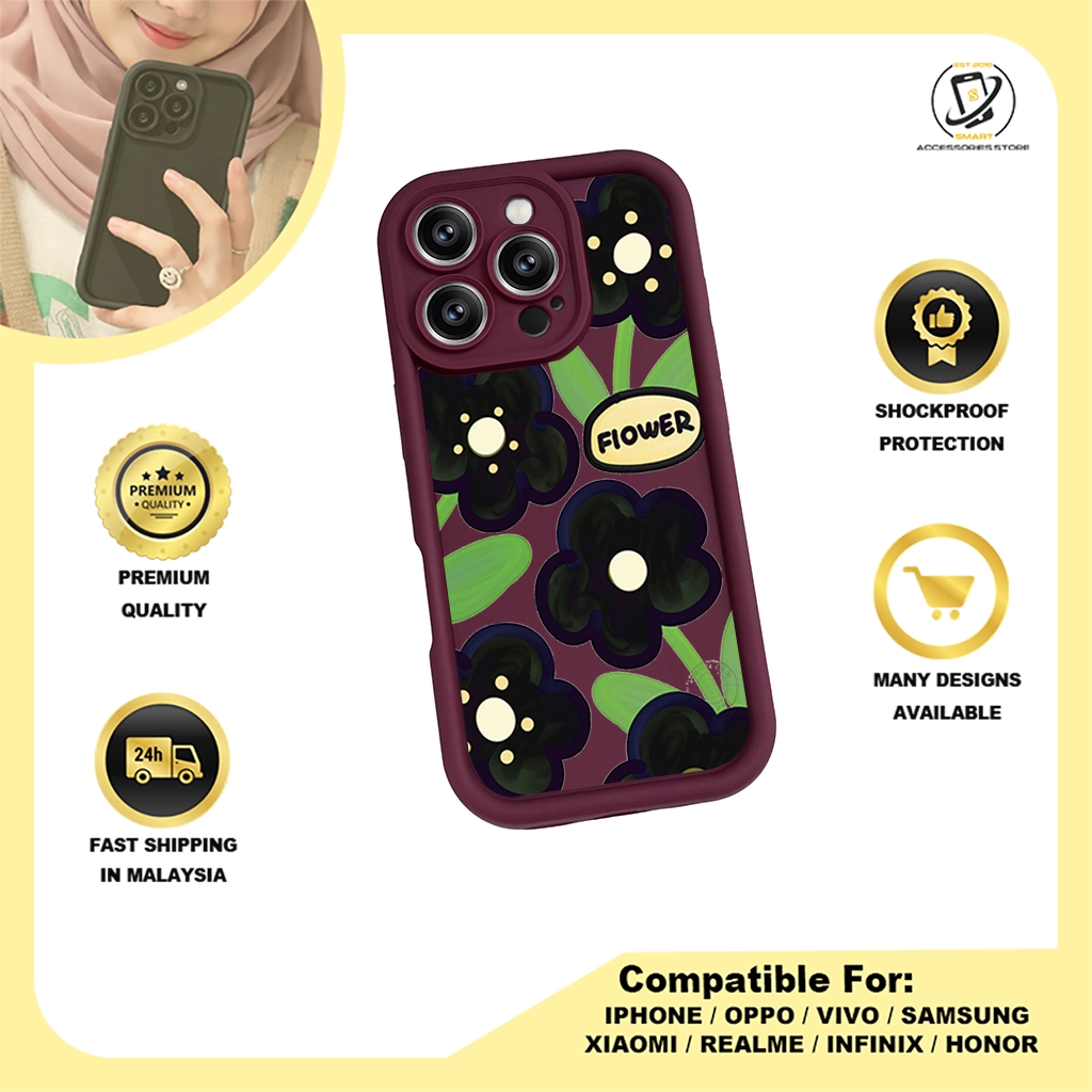 TPU DESIGN CASE PHONE FOR SAMSUNG - DESIGN FLOWER Z