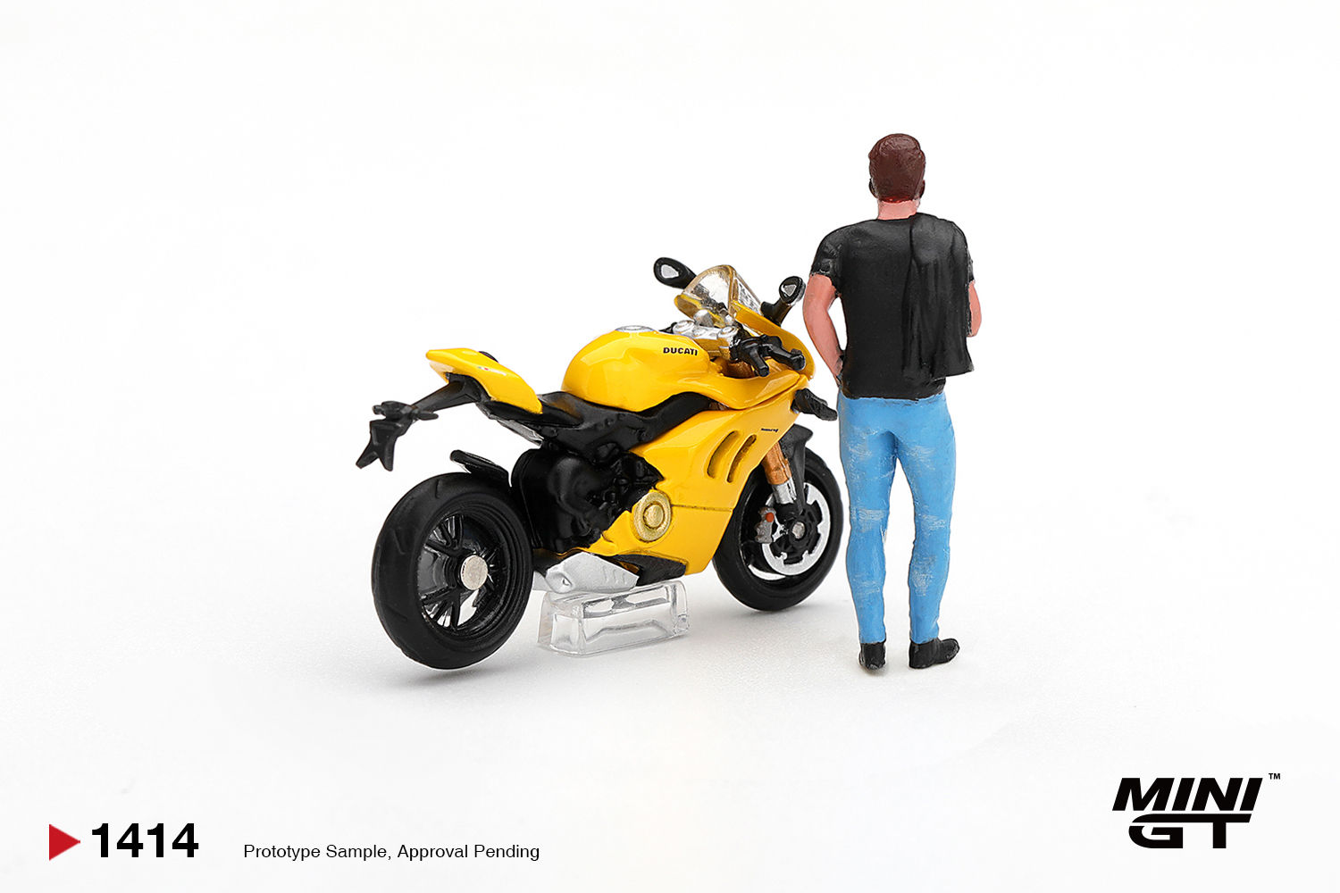 【預訂】 Pre Order MINI GT 1414 1/64 Ducati Panigale V4 S Giallo w/ figure｜ MINIGT Pre Order Price: HK$107