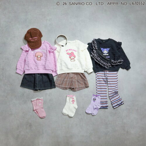🆕【⭐訂購⭐】🇯🇵日本直送 🌀#Sanrio  荷葉綑邊 刺繡短襪［3款選］ 🌀[ELHA-0079][260921]