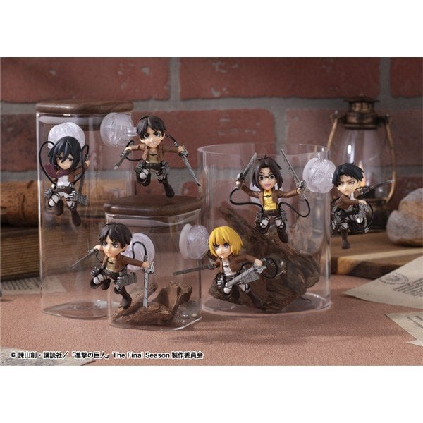 (預訂訂金 $100) (總價 $346) MegaHouse Tobimas 進擊的巨人 (原盒6盒) (1套6款) (行版)
