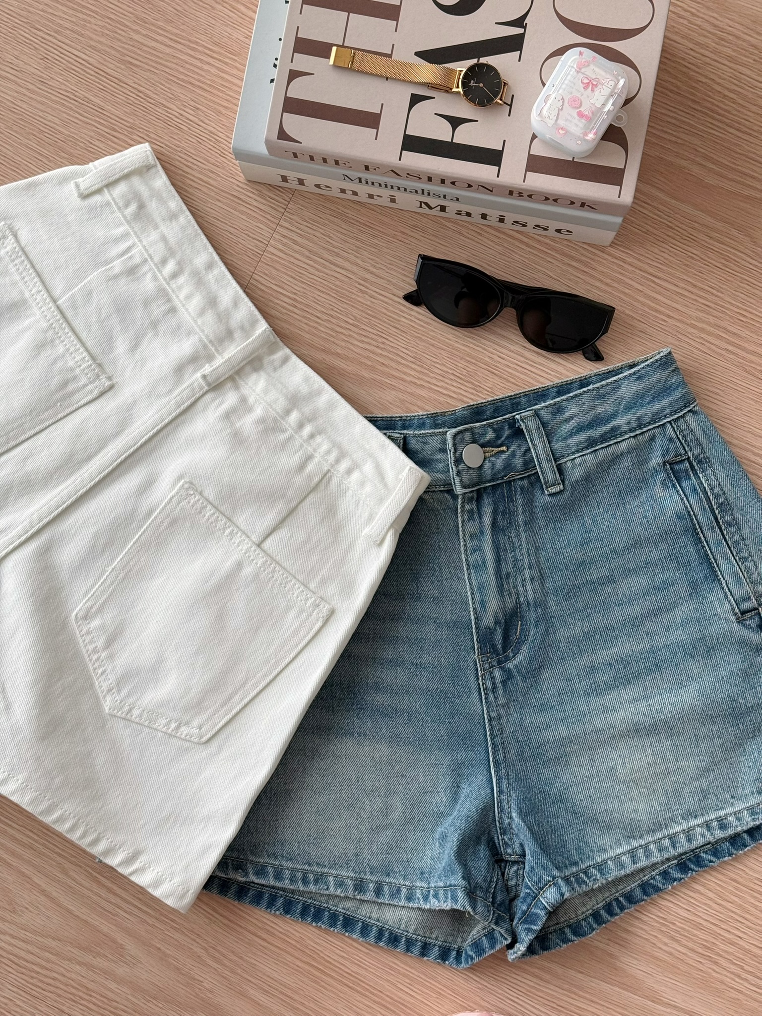 Aster Denim Shorts | Blue